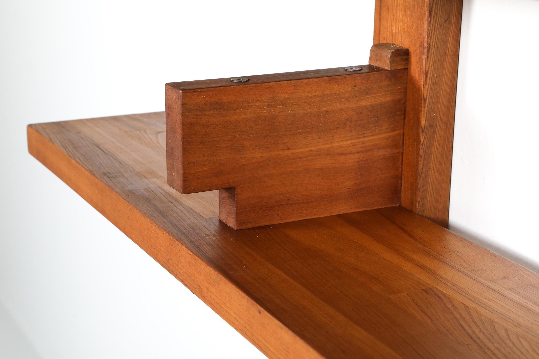 Pierre Chapo B17 Book Shelve in Solid French Elm, 1960 1