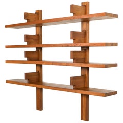 Pierre Chapo B17 Book Shelve in Solid French Elm, 1960