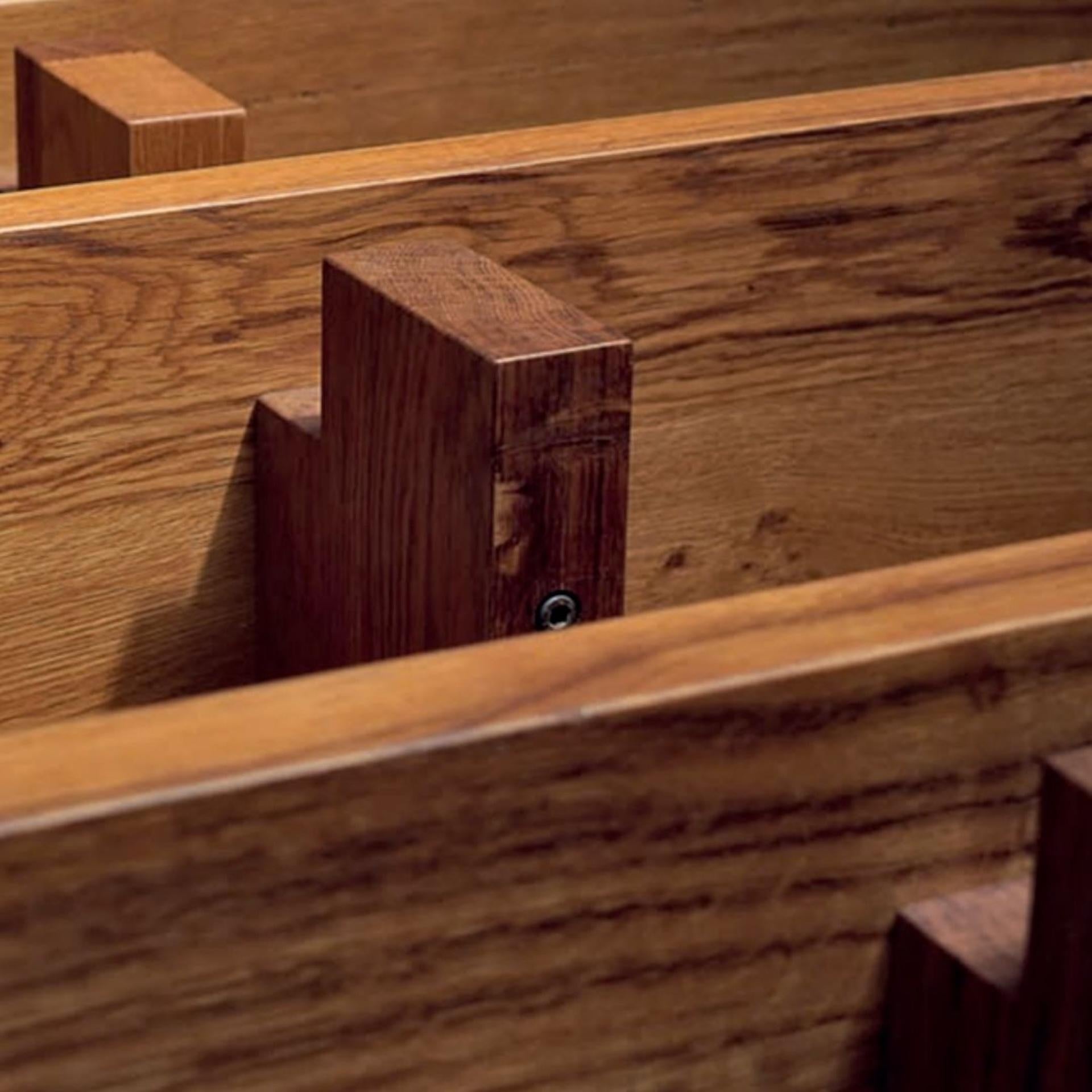 Pierre Chapo 'B17' Handcrafted Elm Shelf for Chapo Création For Sale 1