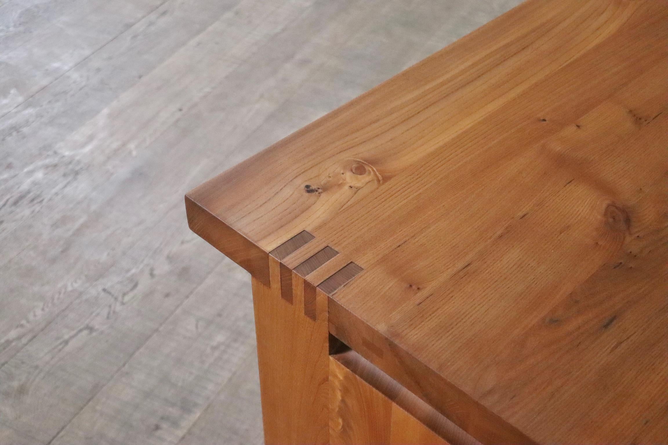 Pierre Chapo B19 Desk in Solid Elm, France 1960s For Sale 6