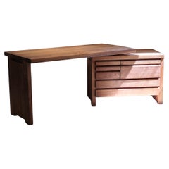 Pierre Chapo B19 Desk in Solid Elm, France, 1960s