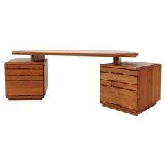 Pierre Chapo B40 Desk in Solid Elm Wood