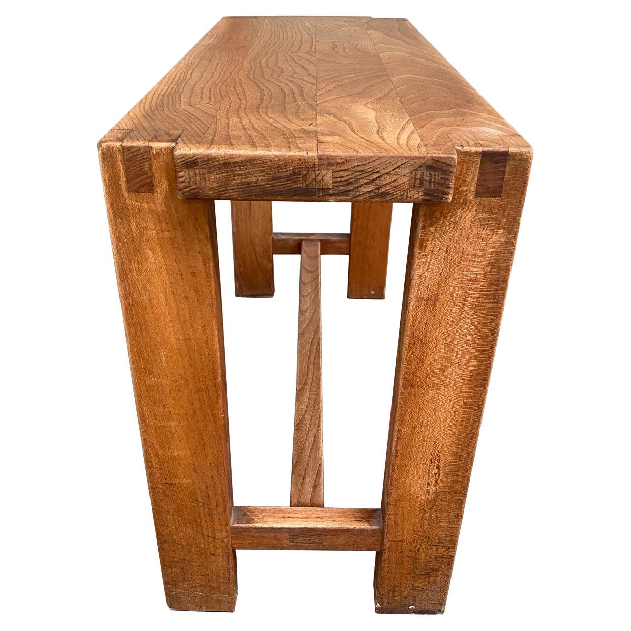 Pierre Chapo  bench stool S09A  1970 For Sale