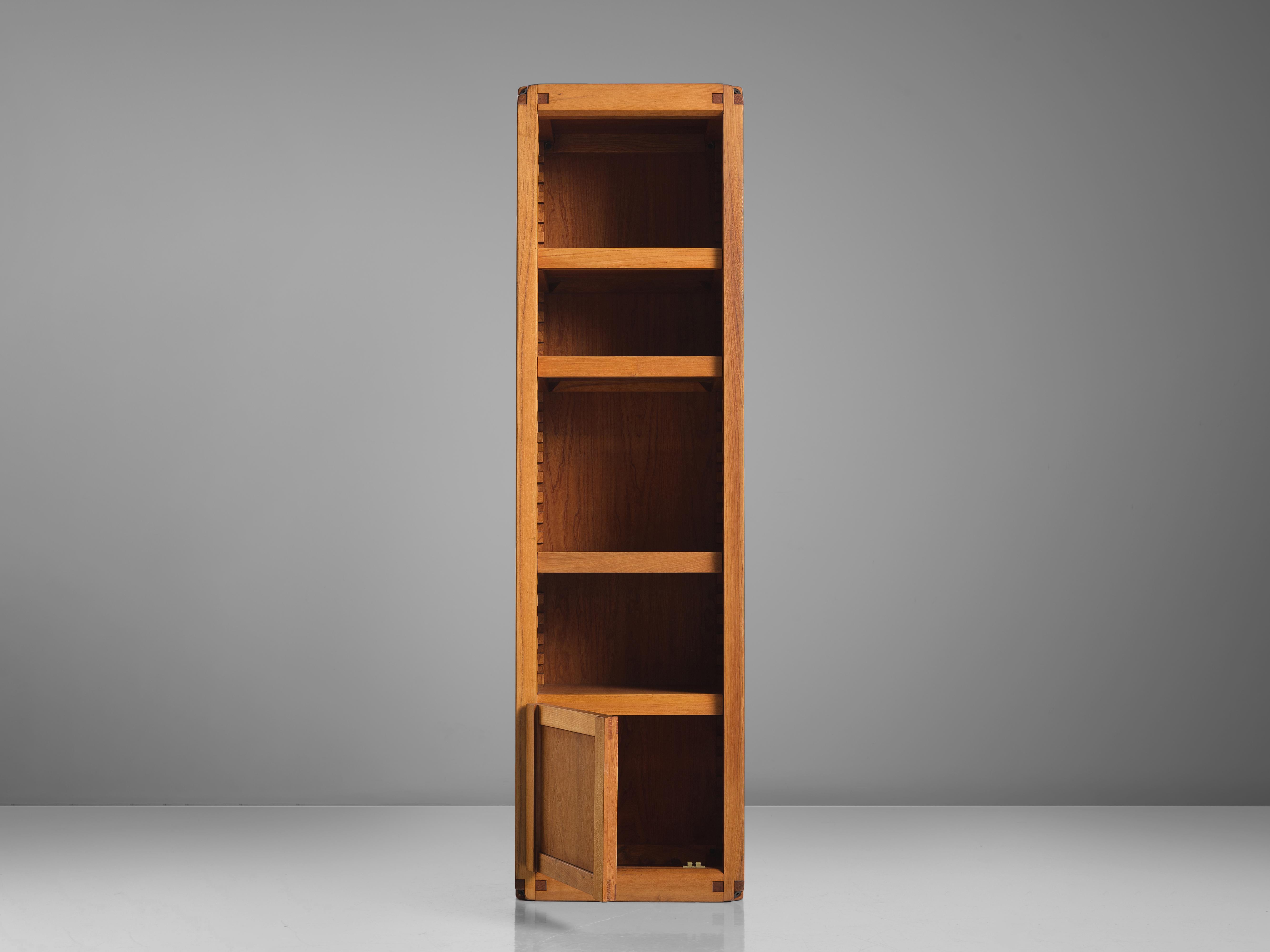 French Pierre Chapo Bookcase B10 in Solid Elm