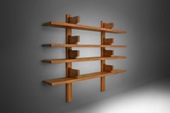 Pierre Chapo B17 Bookshelf in Solid Elm, France, 1960s