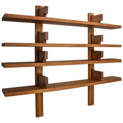 Retro Pierre Chapo B17 Bookshelf in Solid Elm, France, 1960s