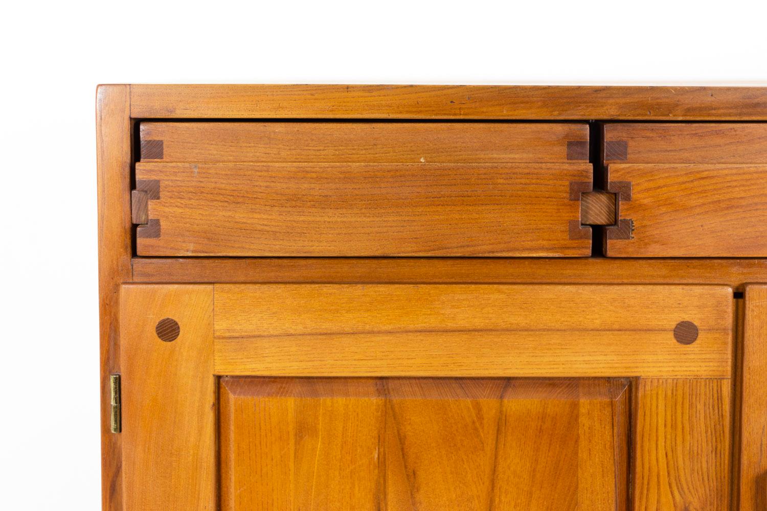 Pierre Chapo, Buffet in Natural Elm, 1978 8