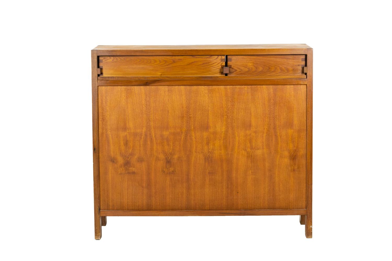 French Pierre Chapo, Buffet in Natural Elm, 1978