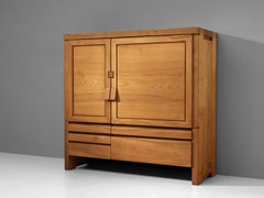 Pierre Chapo Cabinet Model 'R18' in Solid Elm