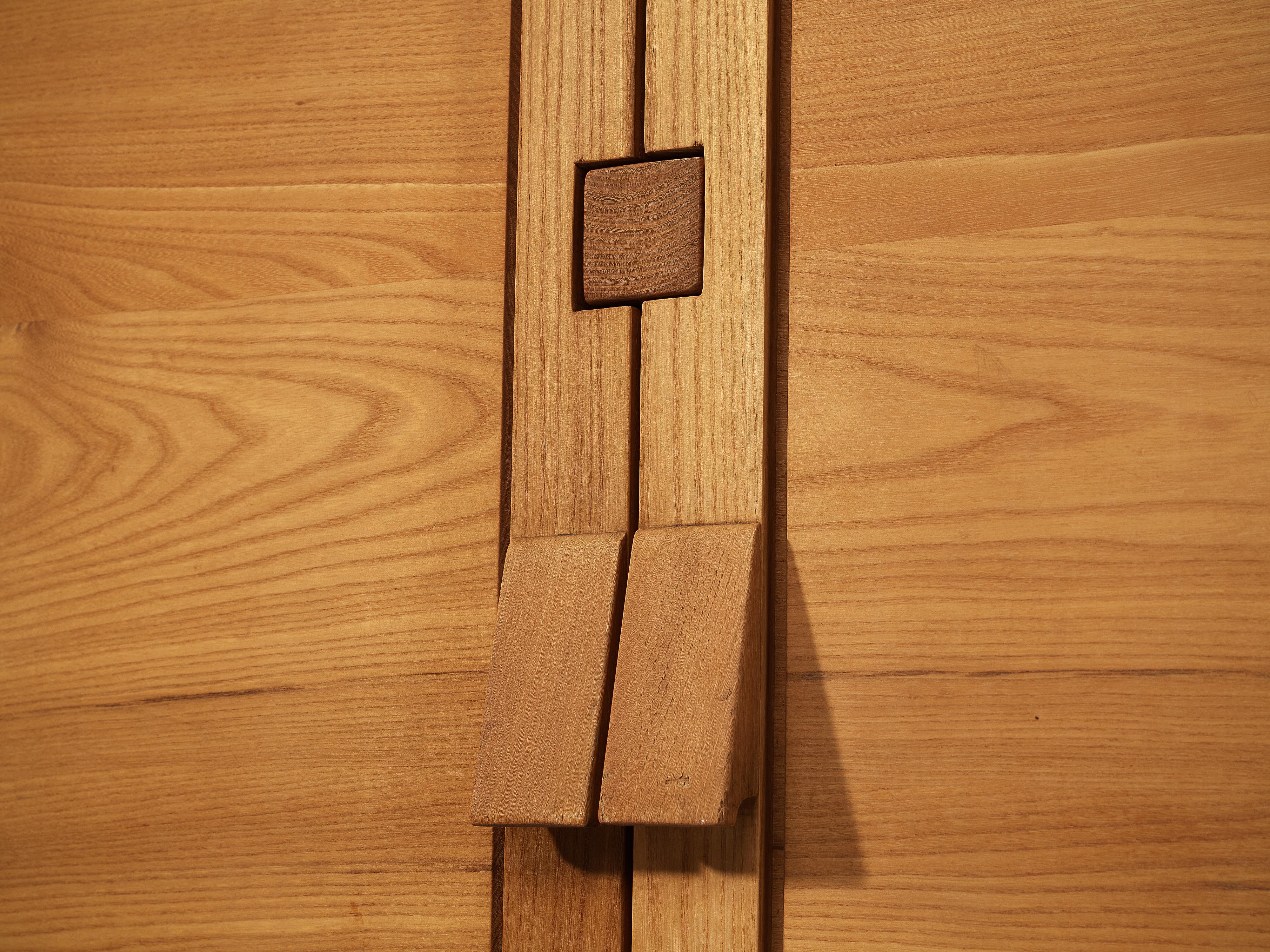 Mid-Century Modern Pierre Chapo Cabinet Model 'R18' in Solid Elm