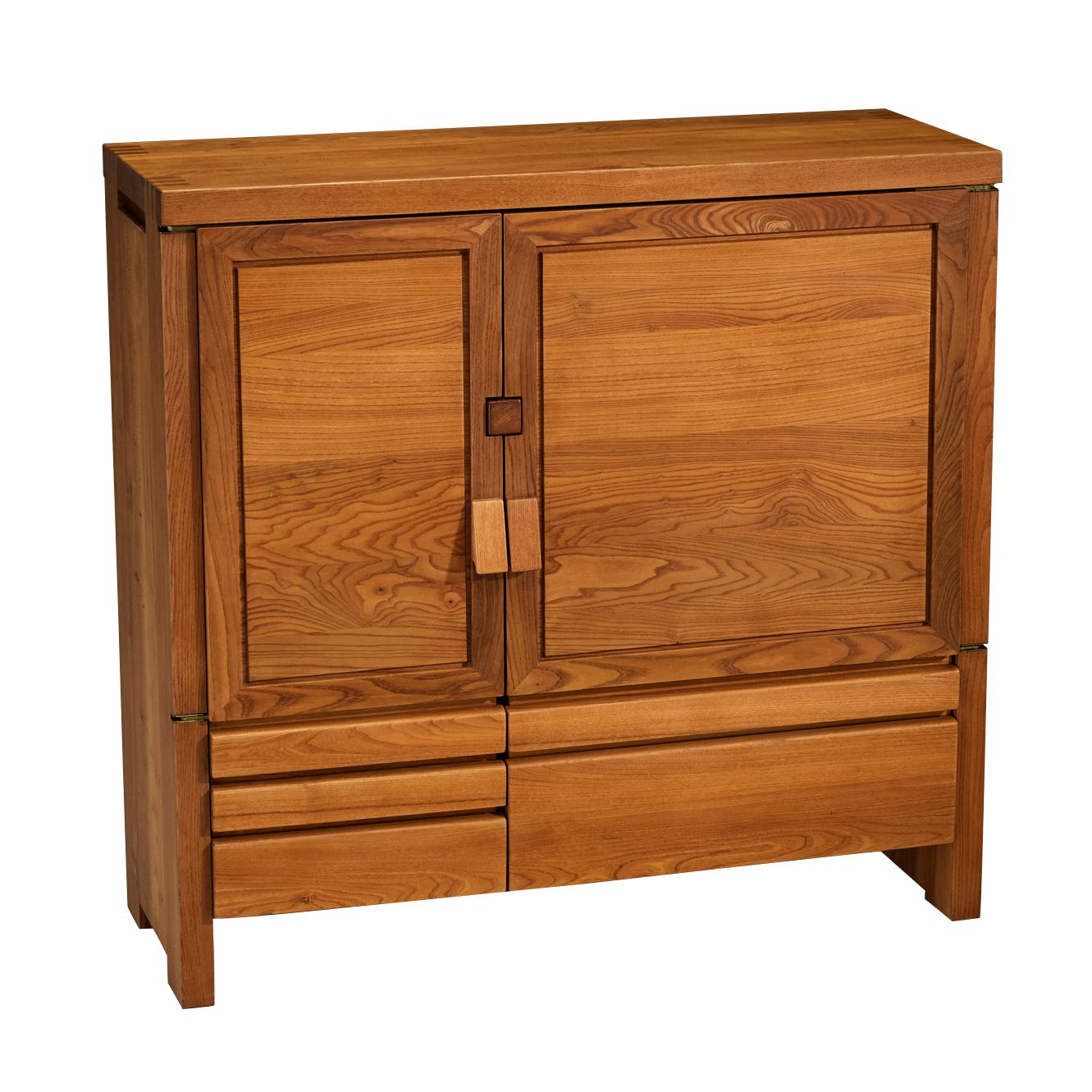 Pierre Chapo Cabinet Model 'R18' in Solid Elm For Sale