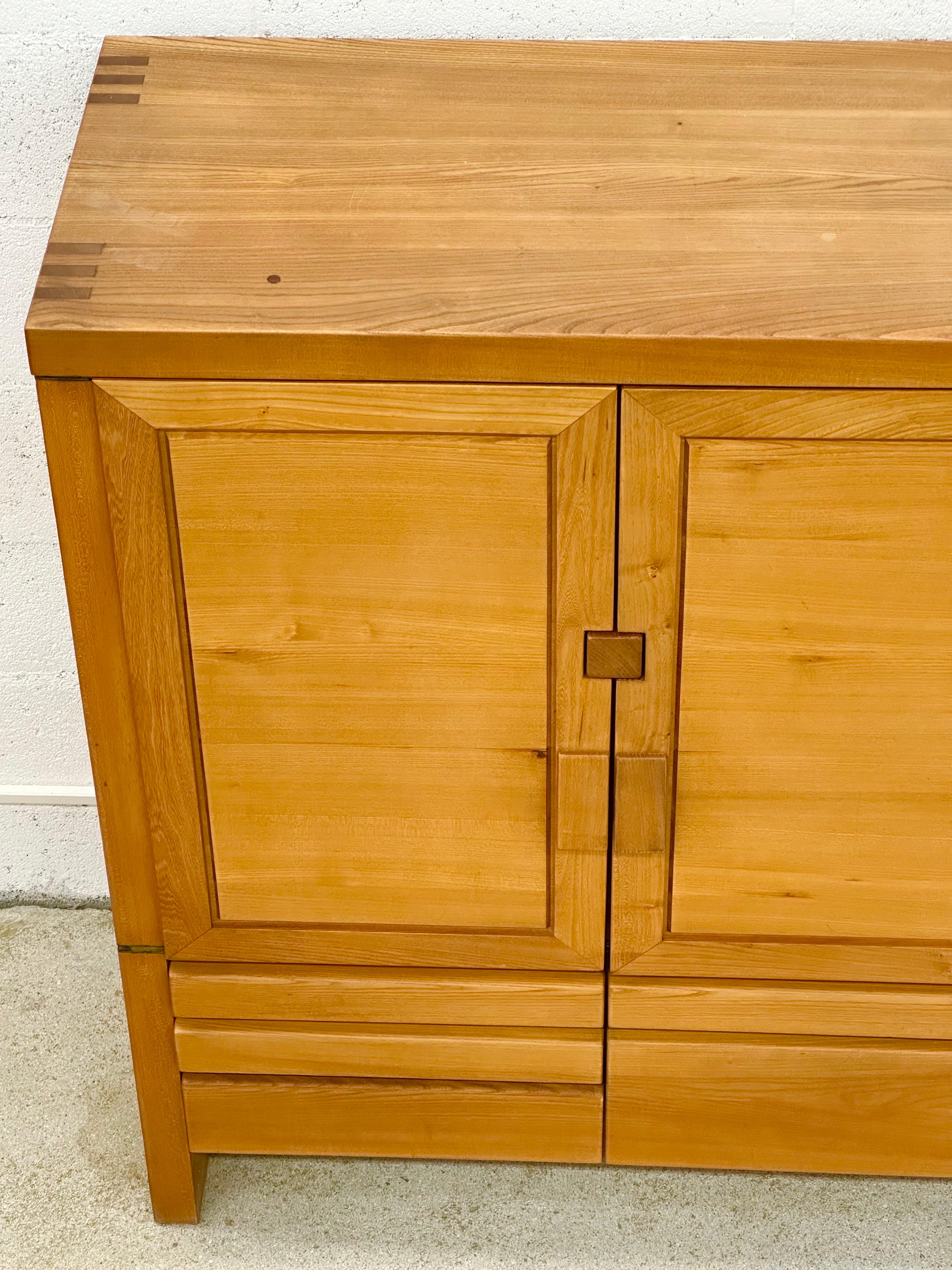 Mid-20th Century Pierre Chapo, Cabinet, Model R18A Solid Elm, France, circa 1960 For Sale