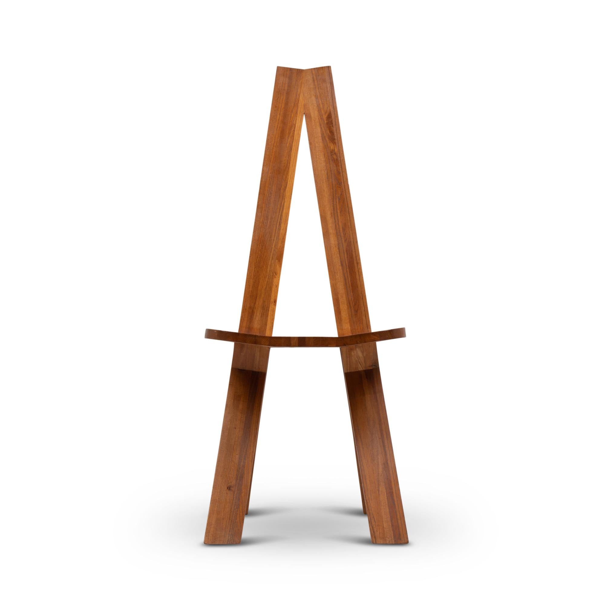 Pierre Chapo, by.

Chair in blond solid elm, model S45 or 
