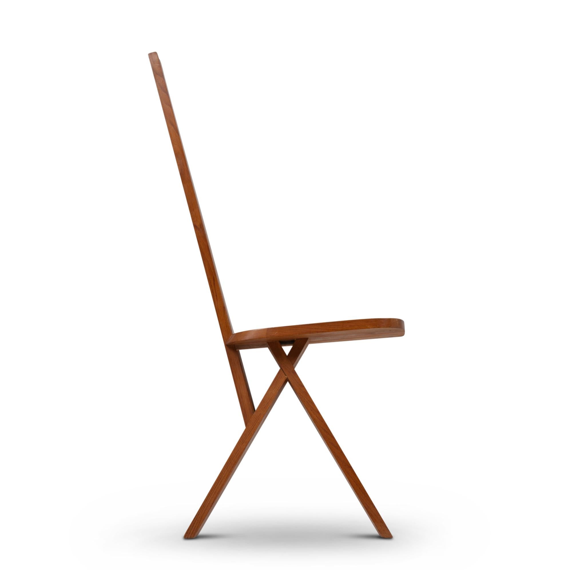 20th Century Pierre Chapo, Chair in Blond Solid Elm Model 