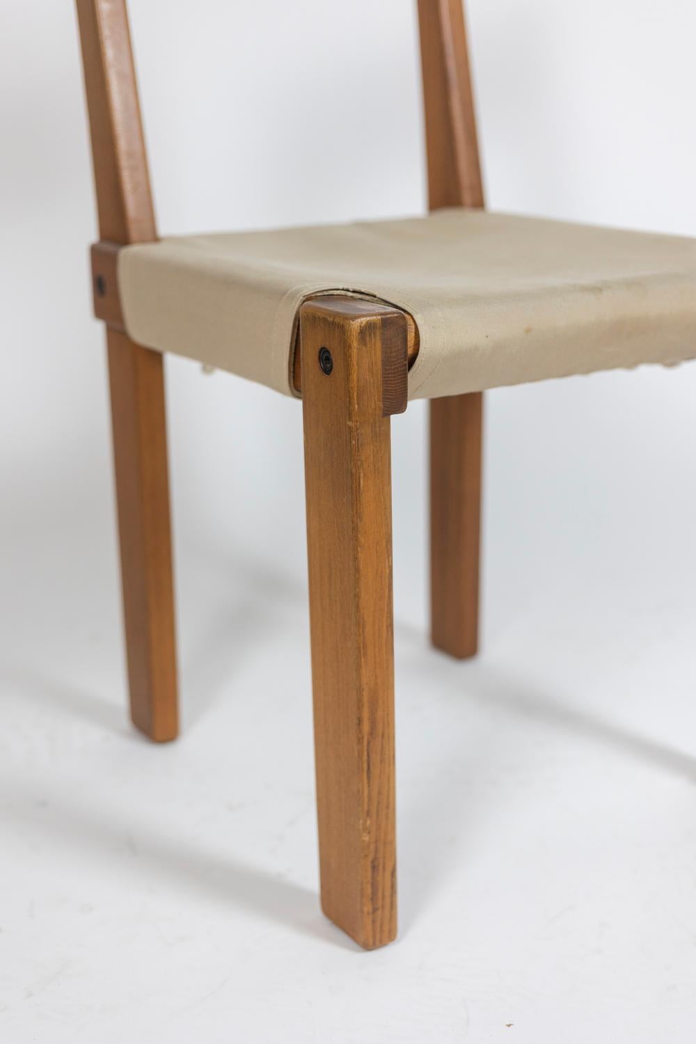 Pierre Chapo, Chair in Elm, 1960s For Sale 5