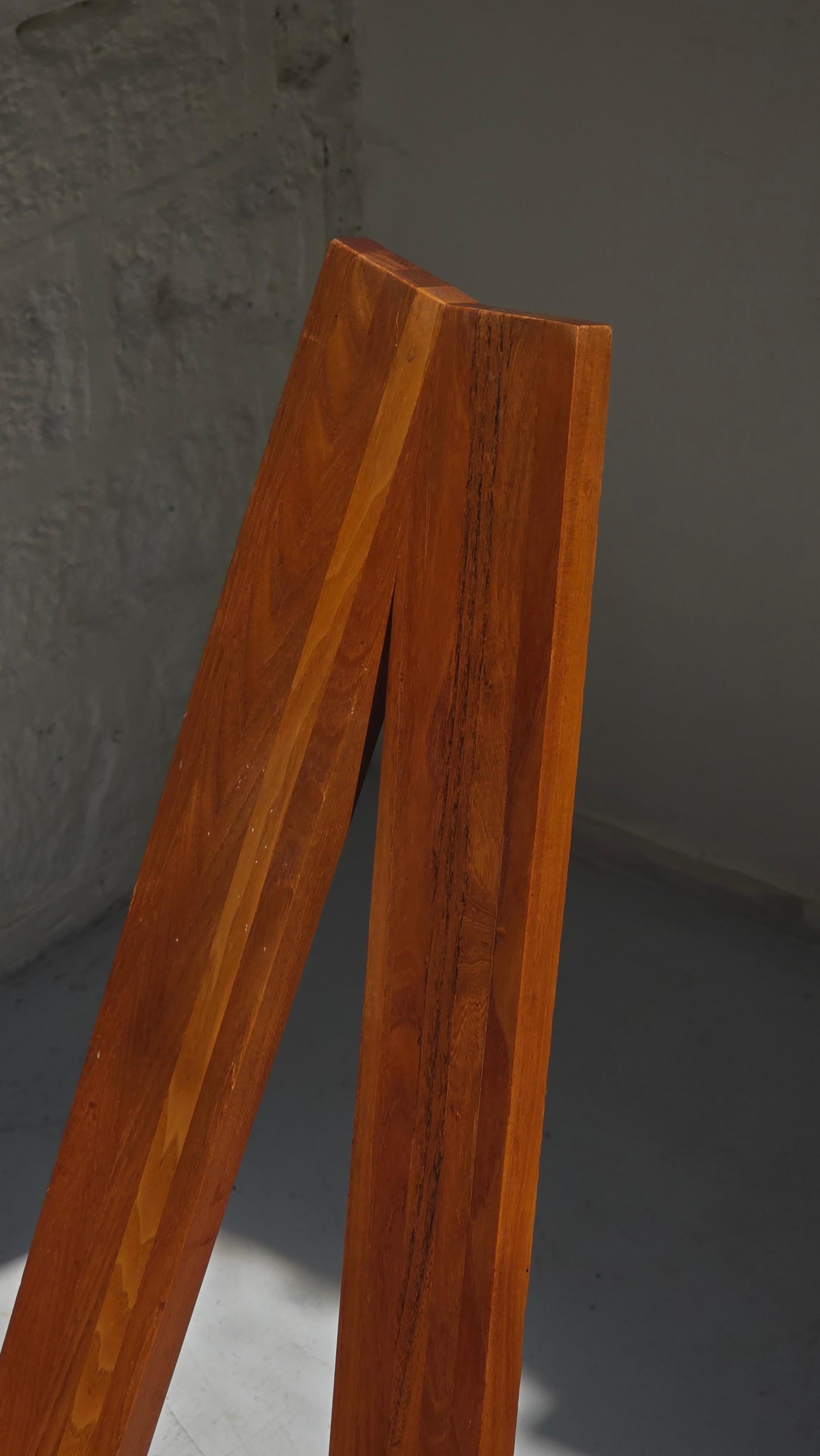 Legno Pierre Chapo CHLACC S45 Sedie con schienale alto in olmo massiccio, Francia, anni '70 in vendita