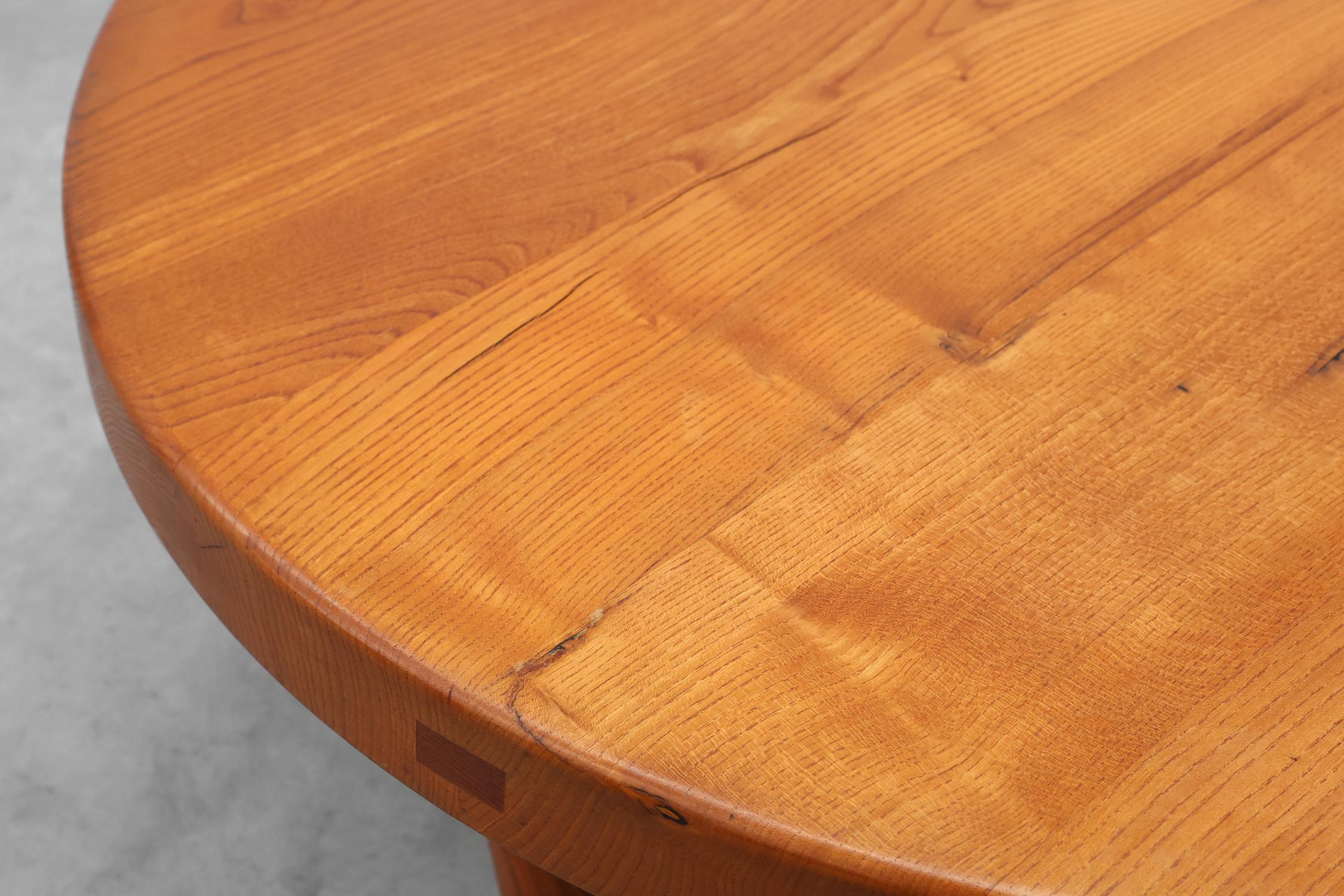 Fin du 20e siècle Pierre Chapo, Coffee Table Model T02M in Solid Elm, France 1976 en vente