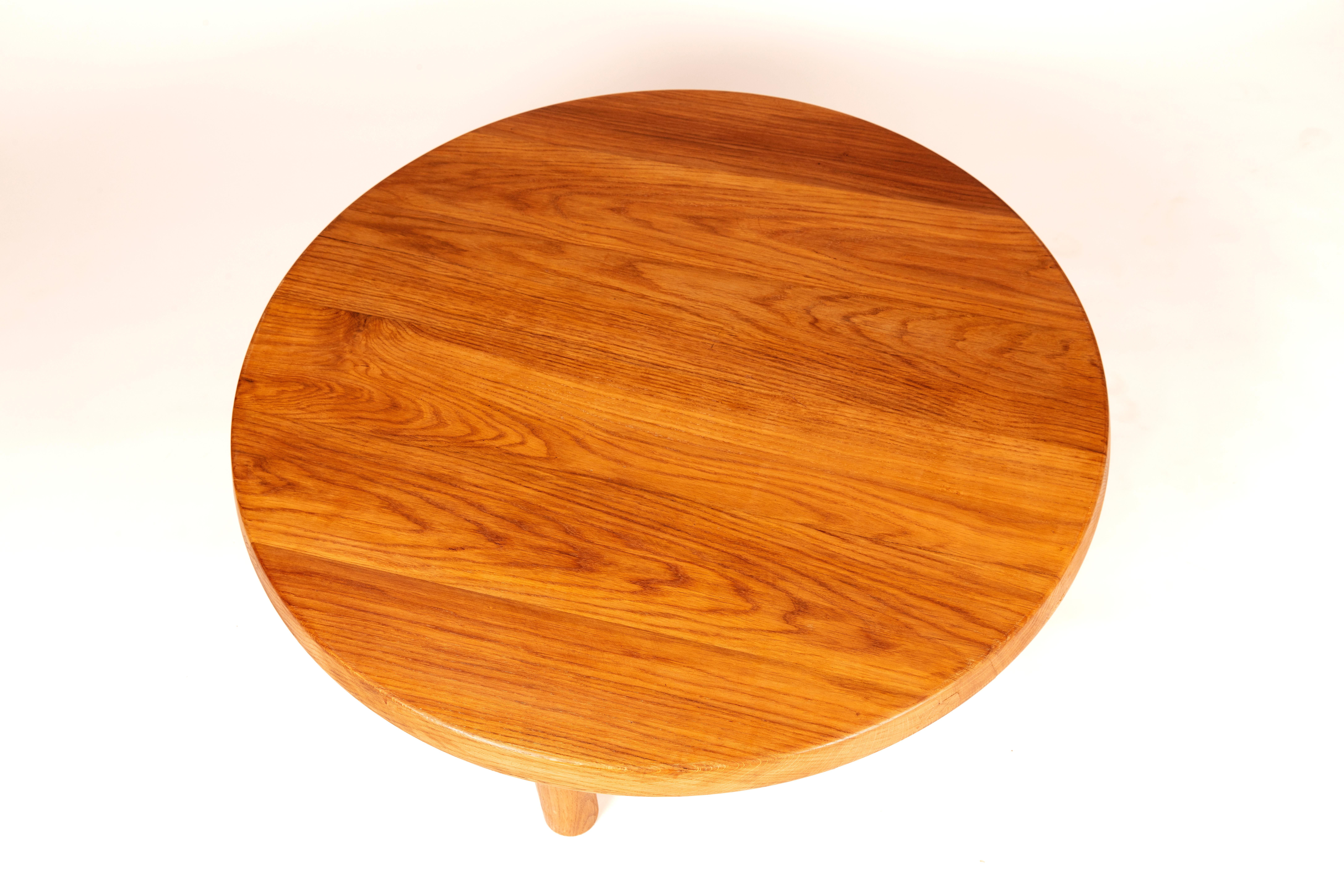 Table basse T02 L en chêne français Pierre Chapo 1965 en vente 2