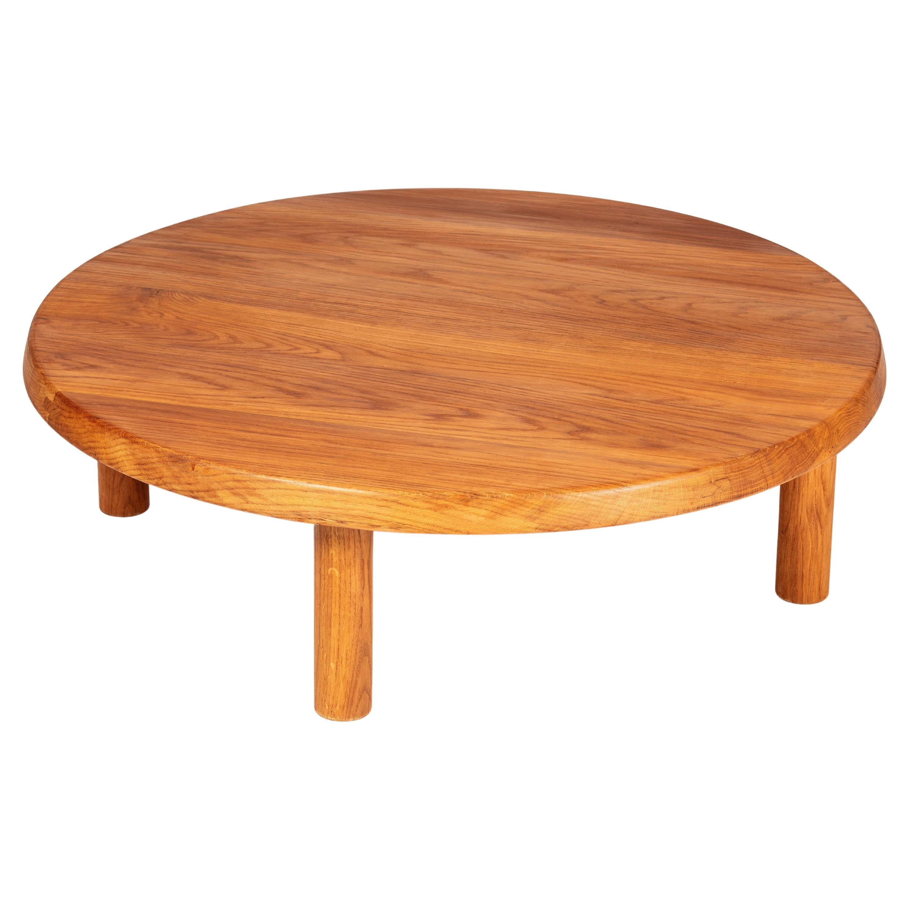 Couchtisch T02 L aus französischer Eiche von Pierre Chapo, 1965
