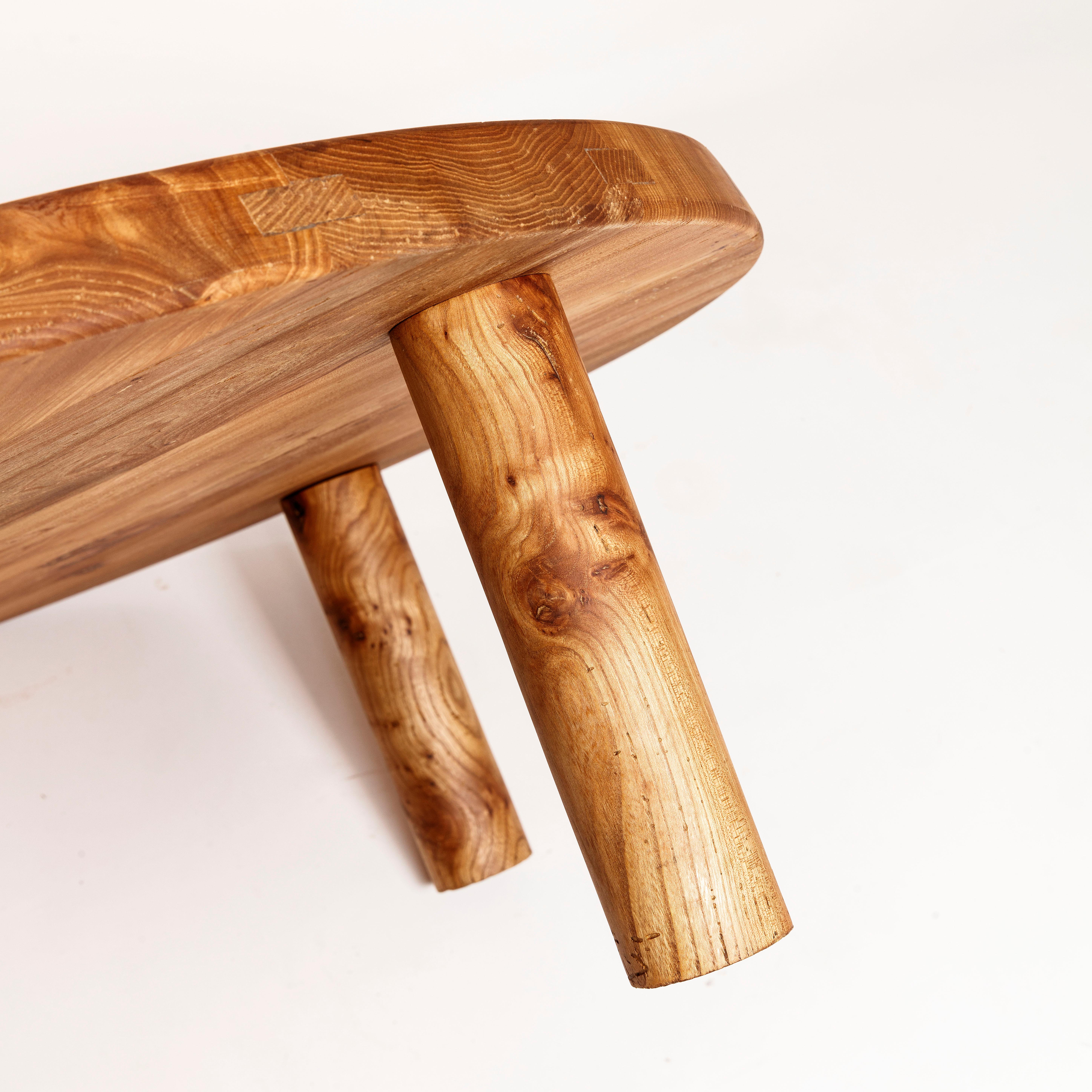 Pierre Chapo Coffee Table T02 M French Elm 1970 In Good Condition In Santa Gertrudis, Baleares
