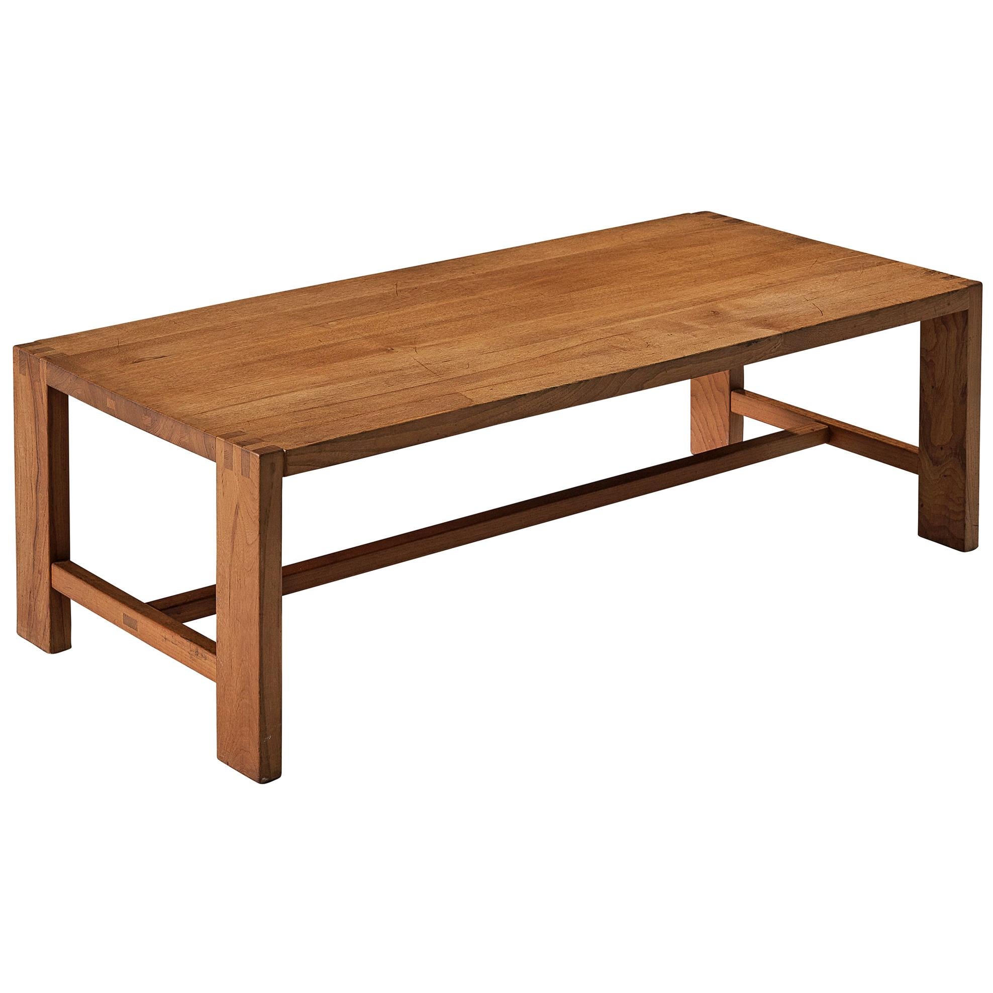 Pierre Chapo Coffee Table 'T06A' in Solid Elm