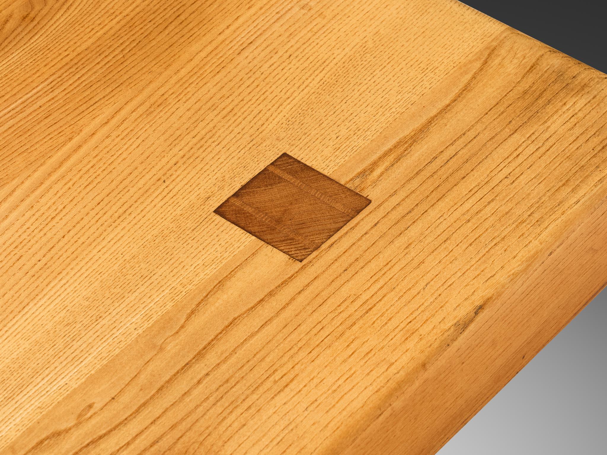 Pierre Chapo Coffee Table 'T08' in Elm For Sale 3