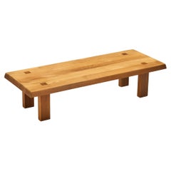 Table basse Pierre Chapo 'T08' en orme