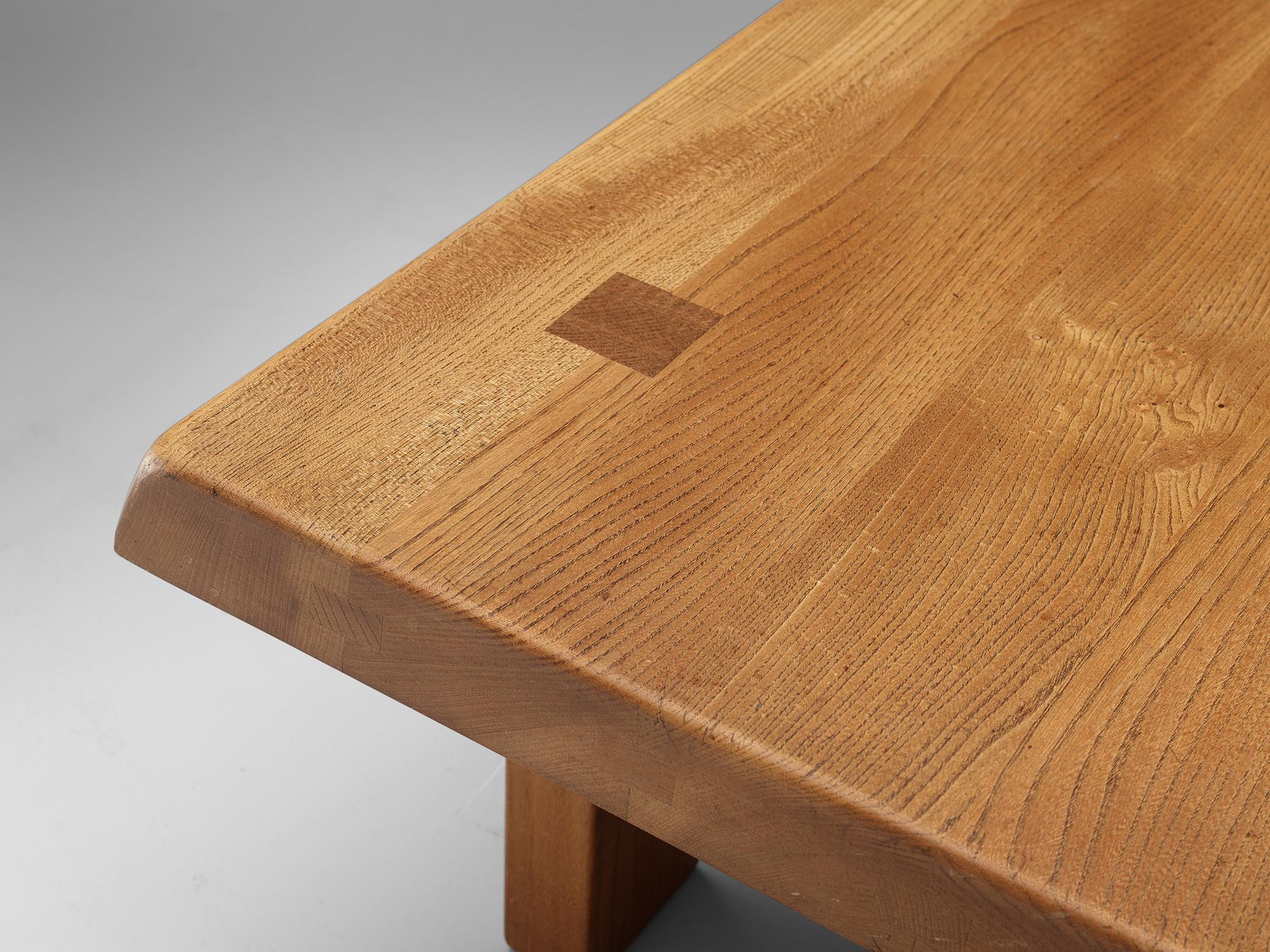 Pierre Chapo Coffee Table 'T08' in Solid Elm 3