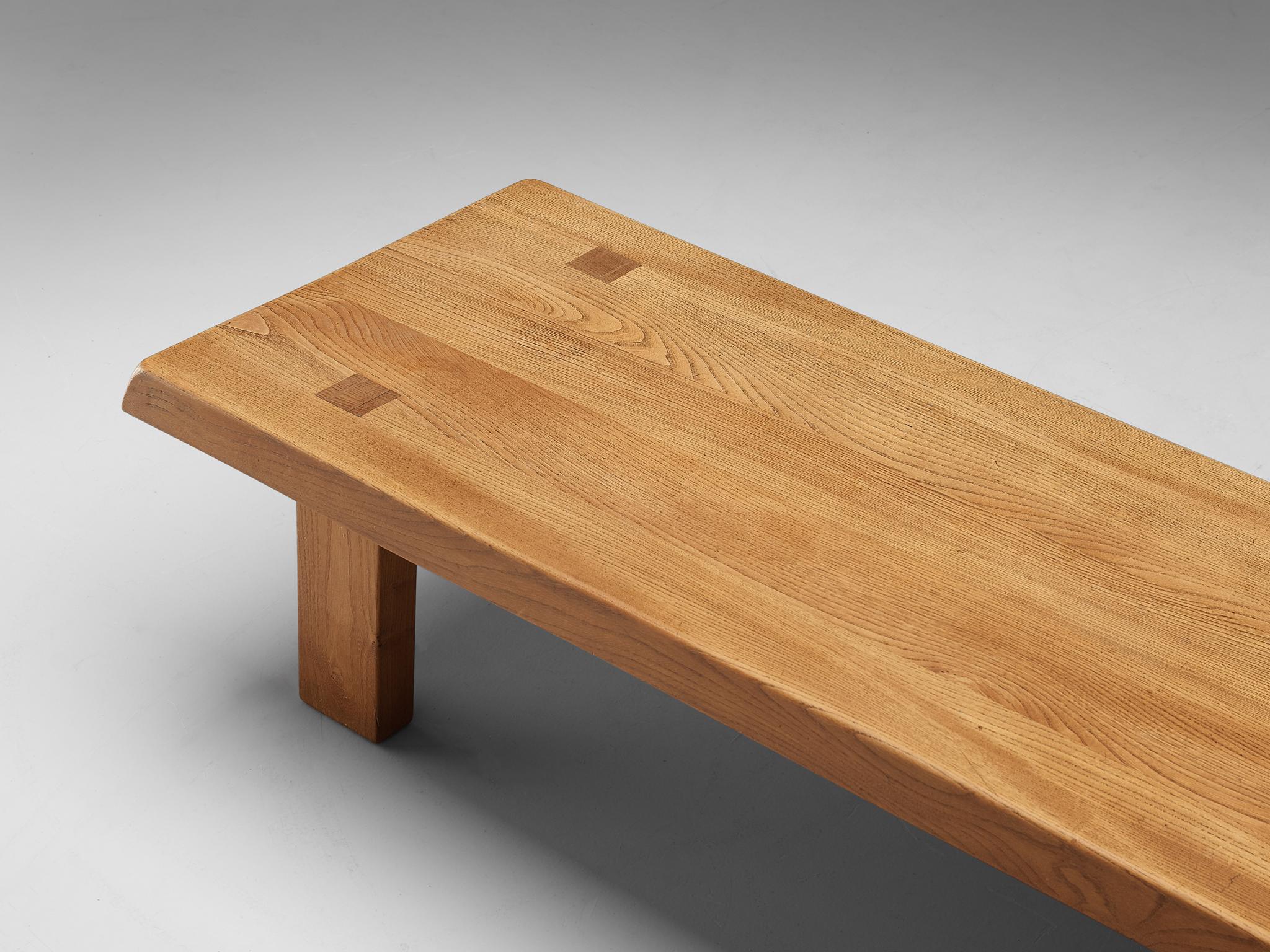Pierre Chapo Coffee Table 'T08' in Solid Elm 4