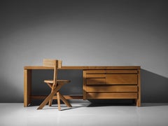 Pierre Chapo 'Coiffeuse' in Solid Elm