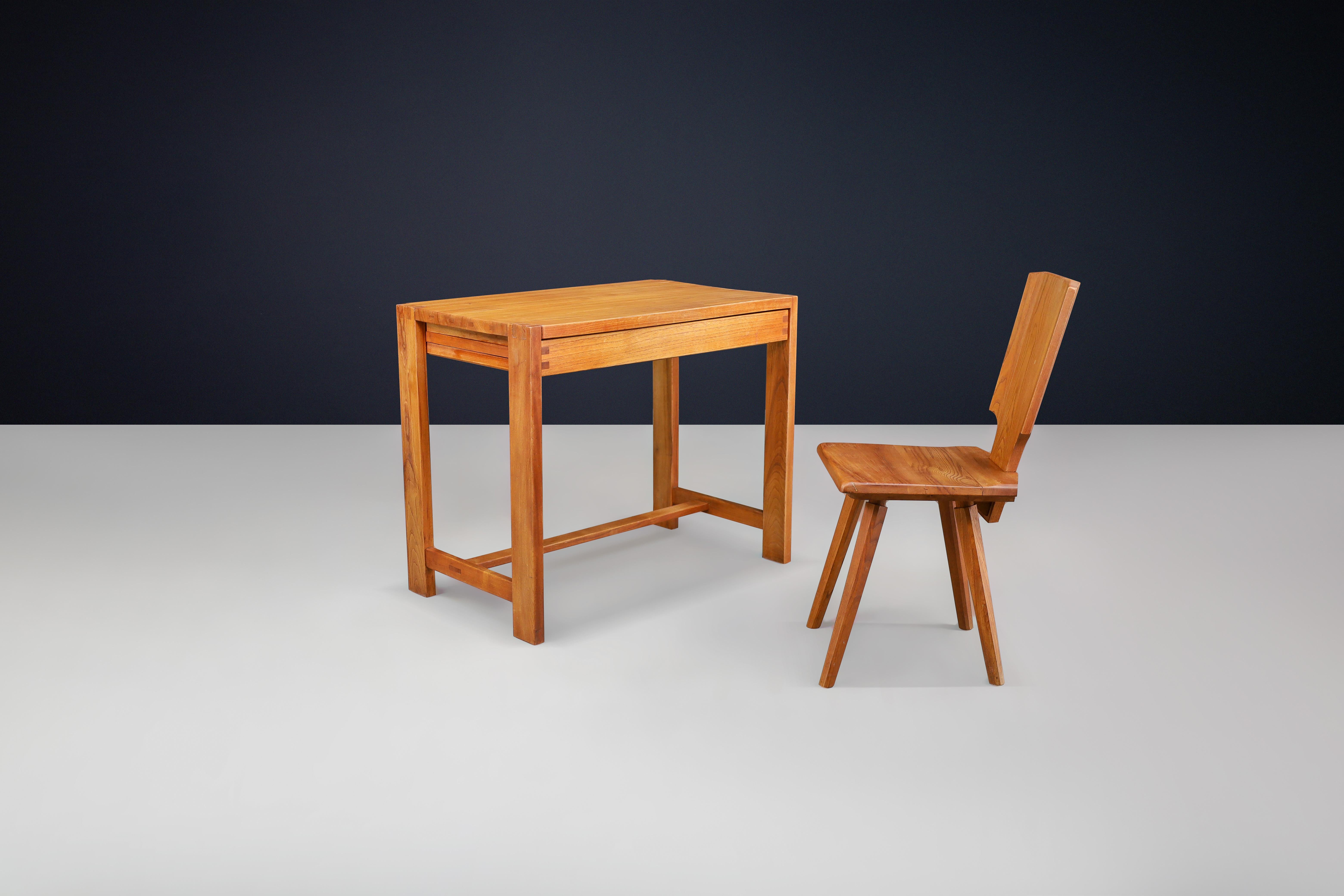 Pierre Chapo Console Table Model B03 in Elm, France, 1970 For Sale 3