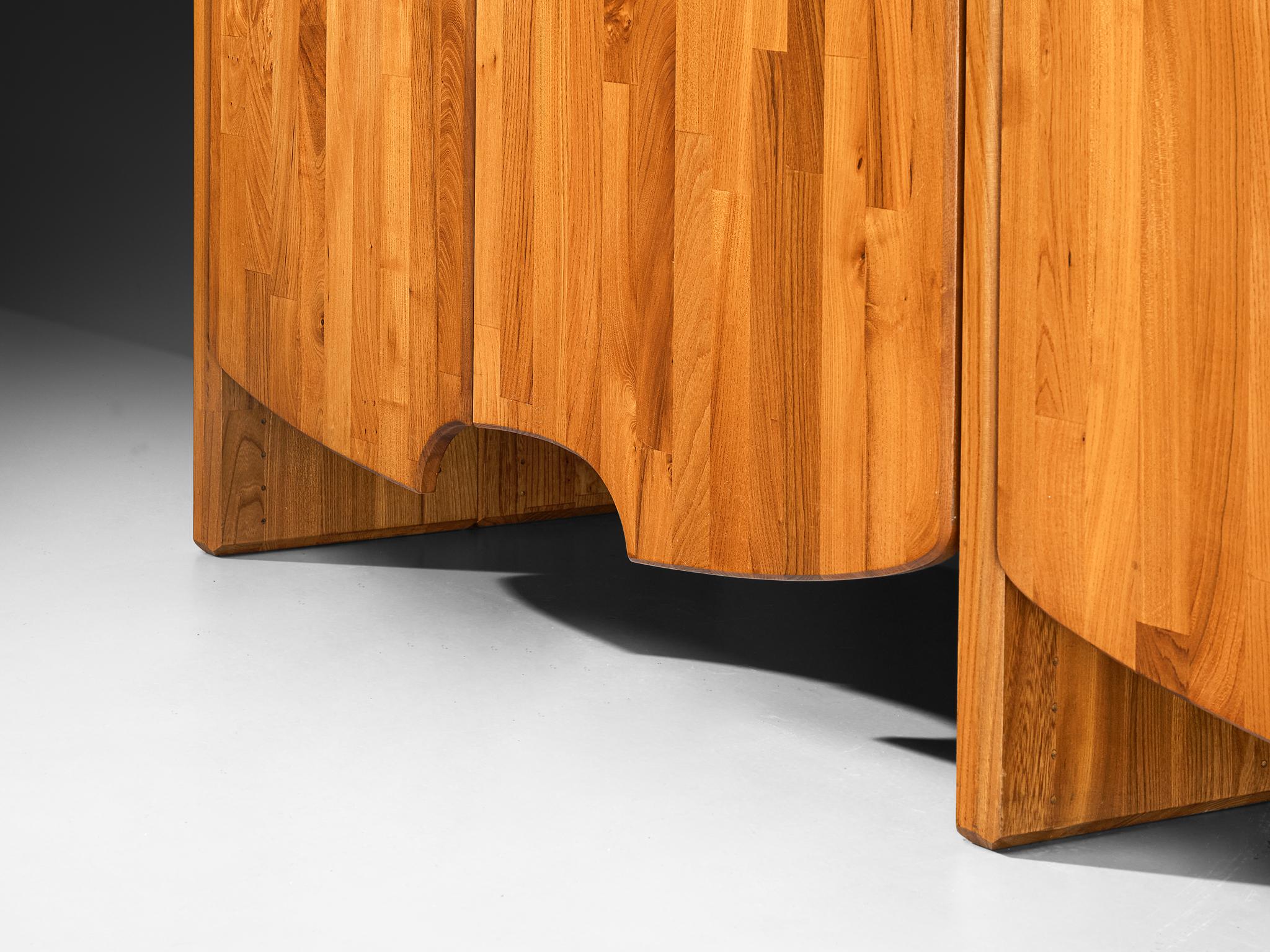 Pierre Chapo Custom Made 'Chlacc' Highboard in Elm For Sale 2