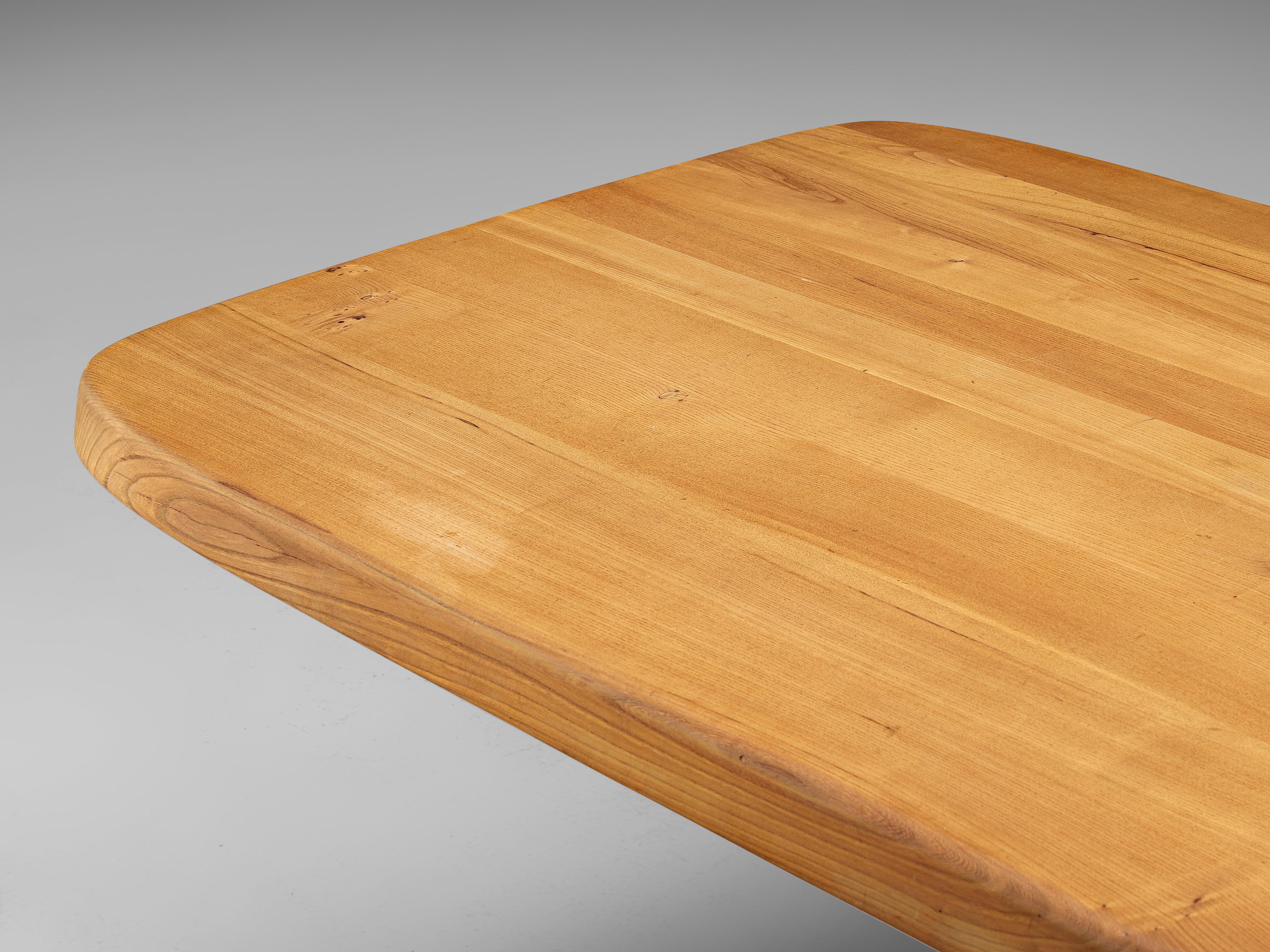Pierre Chapo Dining Table Aban T35D in Solid Elm 4