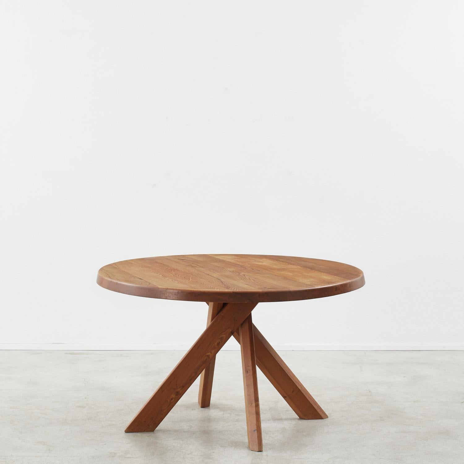 French Pierre Chapo dining table mod. T21C - France, 1969