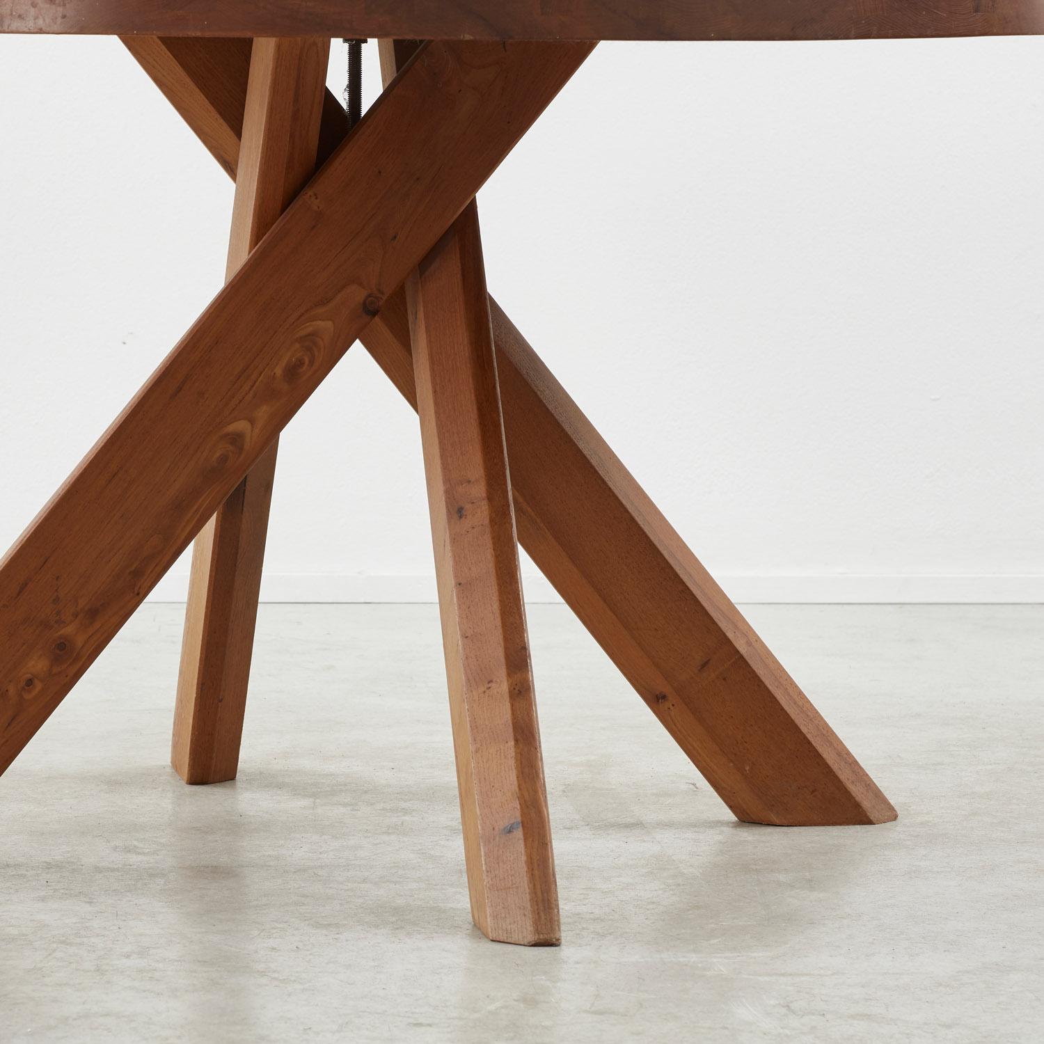 Pierre Chapo dining table mod. T21C - France, 1969 In Good Condition In London, GB