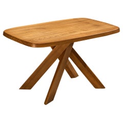 Pierre Chapo Dining Table Model 'Aban T35B' in Solid Elm