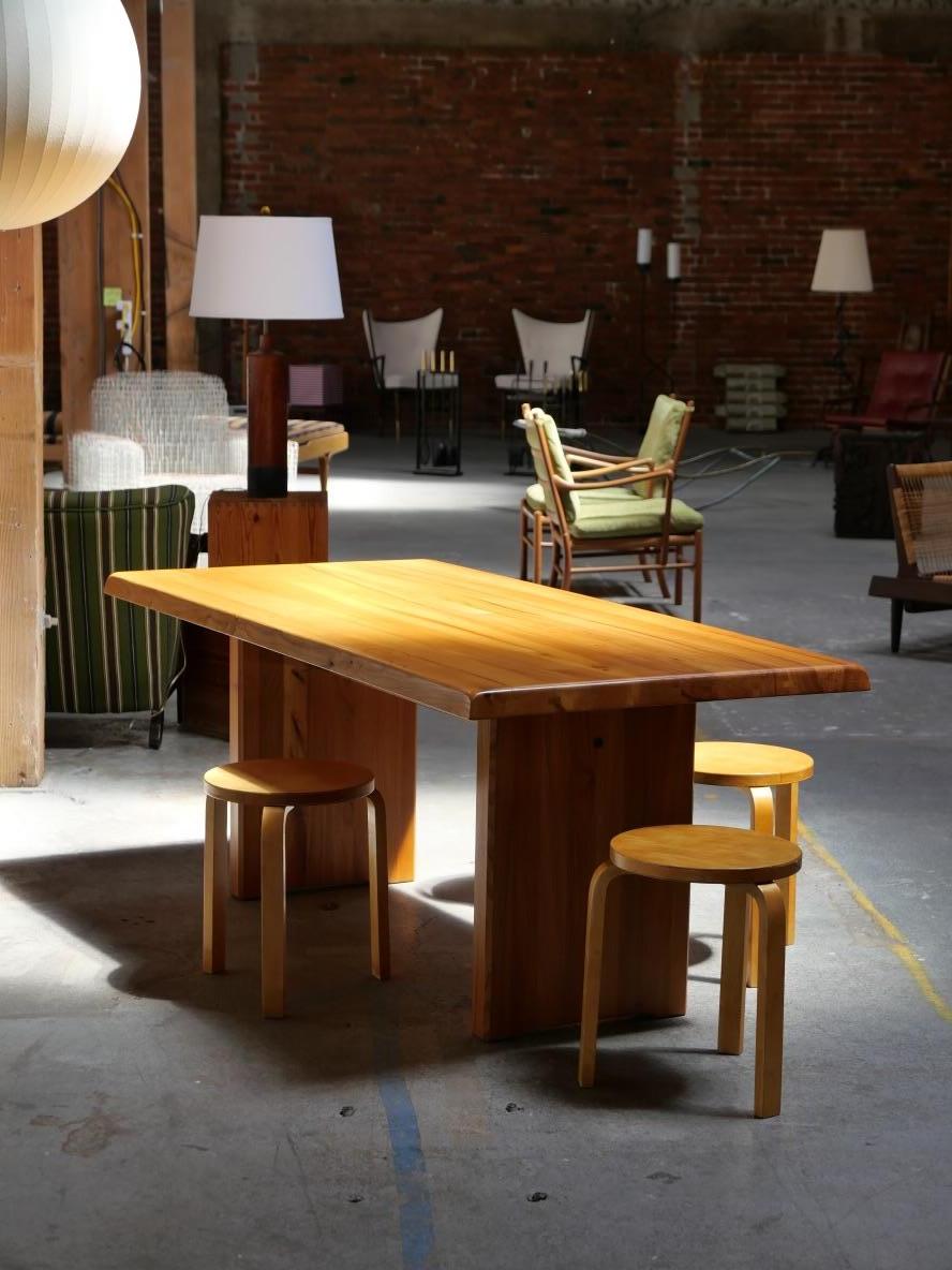 Late 20th Century Pierre Chapo Dining Table Model T14