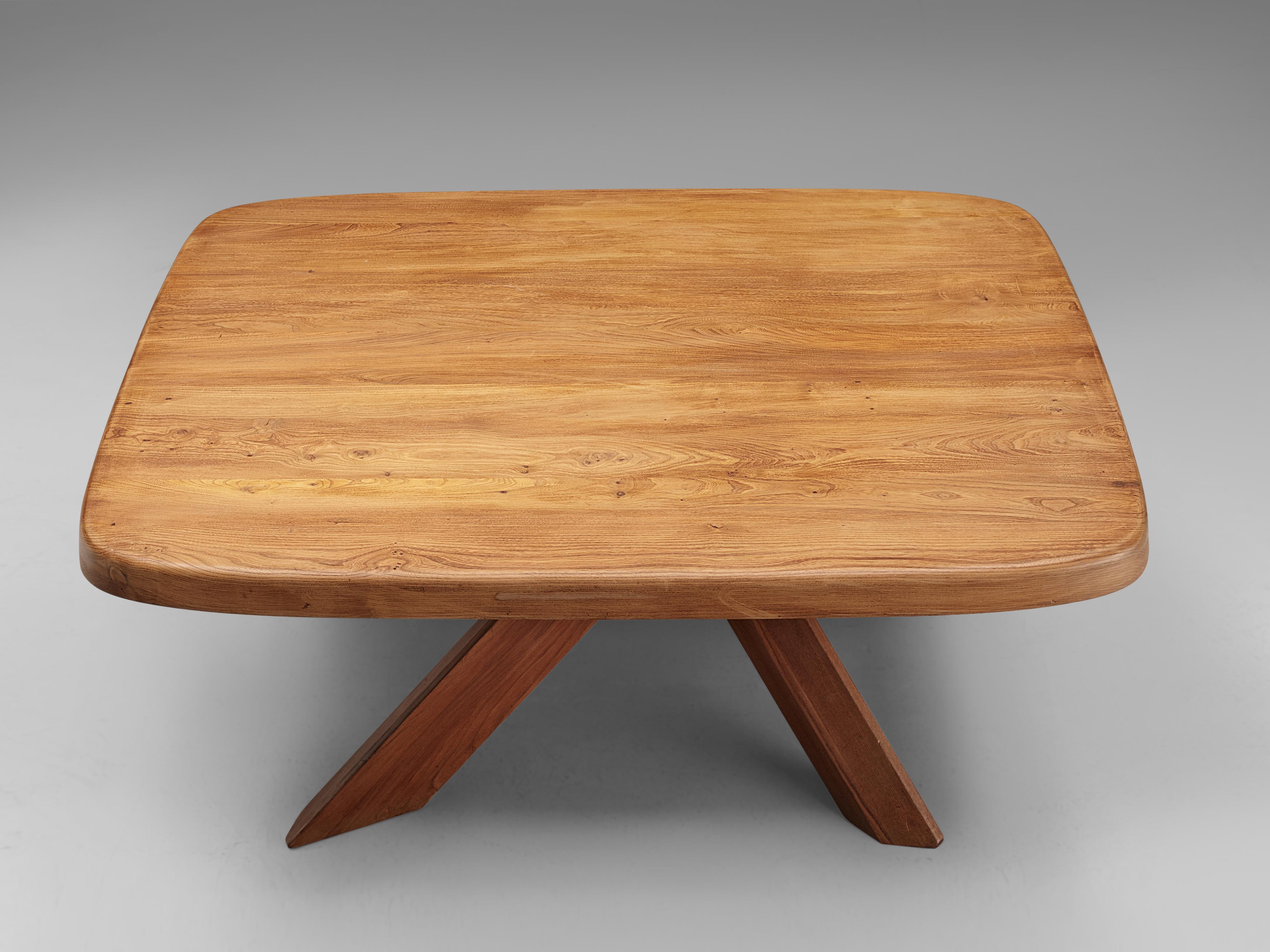 Pierre Chapo Dining Table Model T35C in Solid Elm 1