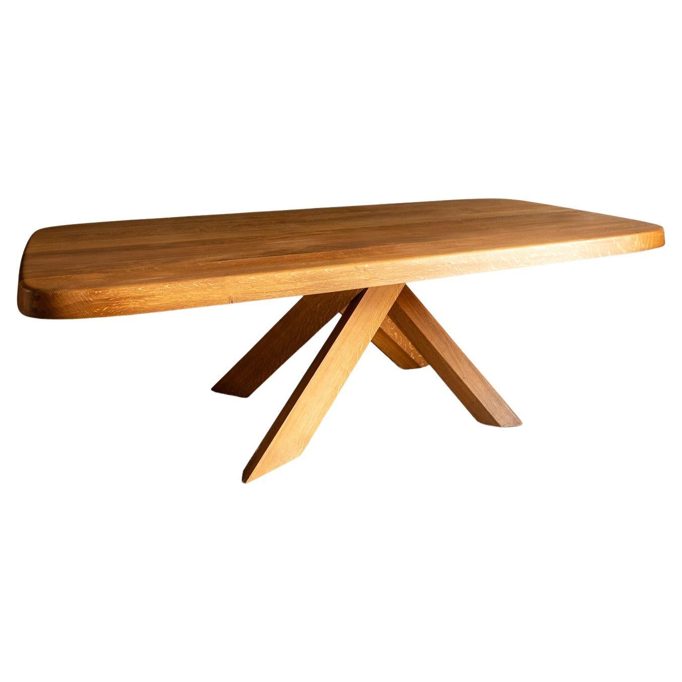 Pierre Chapo. Dining table model “T35D”, in light oak. en vente