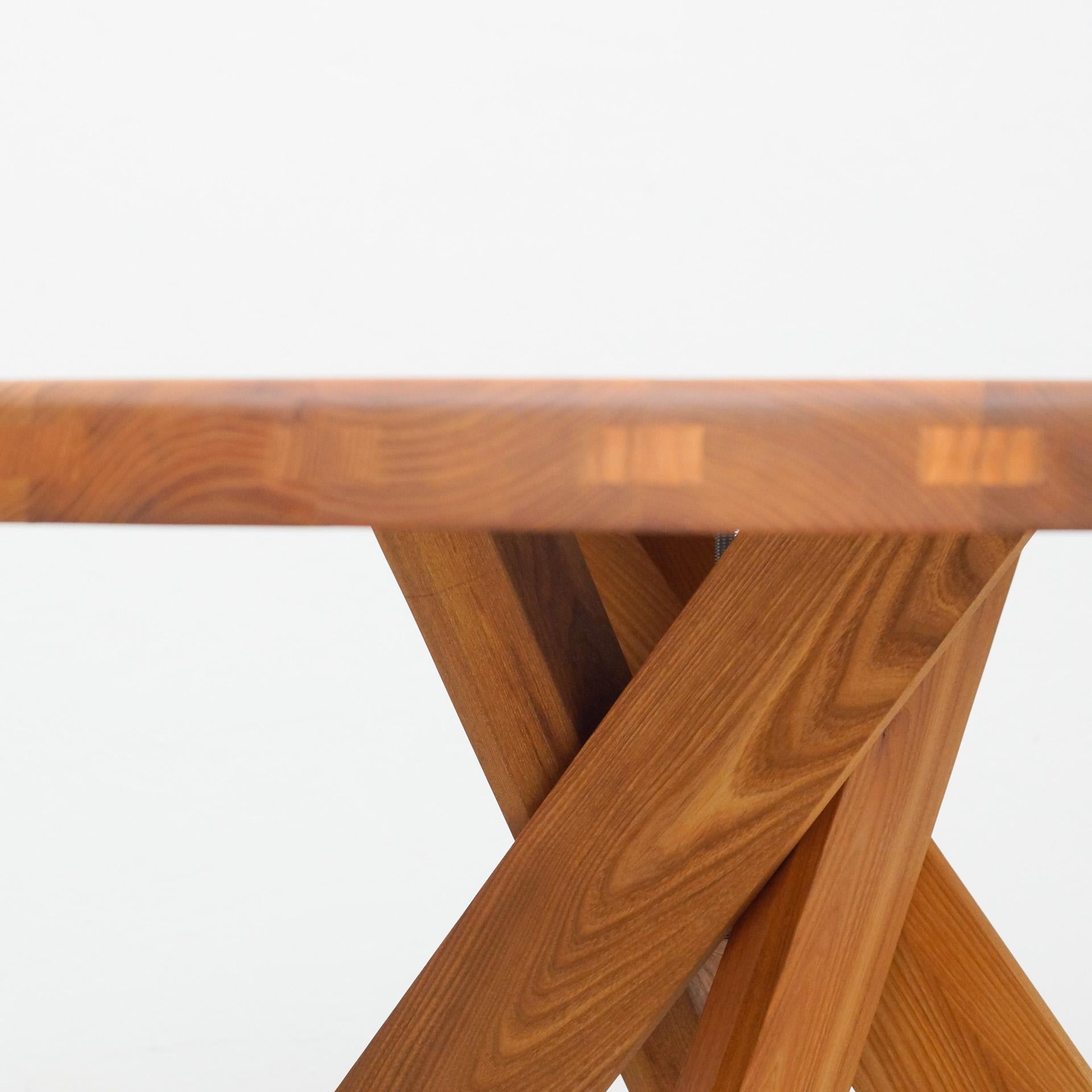 Pierre Chapo Dining Table, Solid Elmwood  3