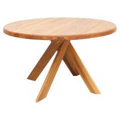Pierre Chapo Dining Table, Solid Elmwood
