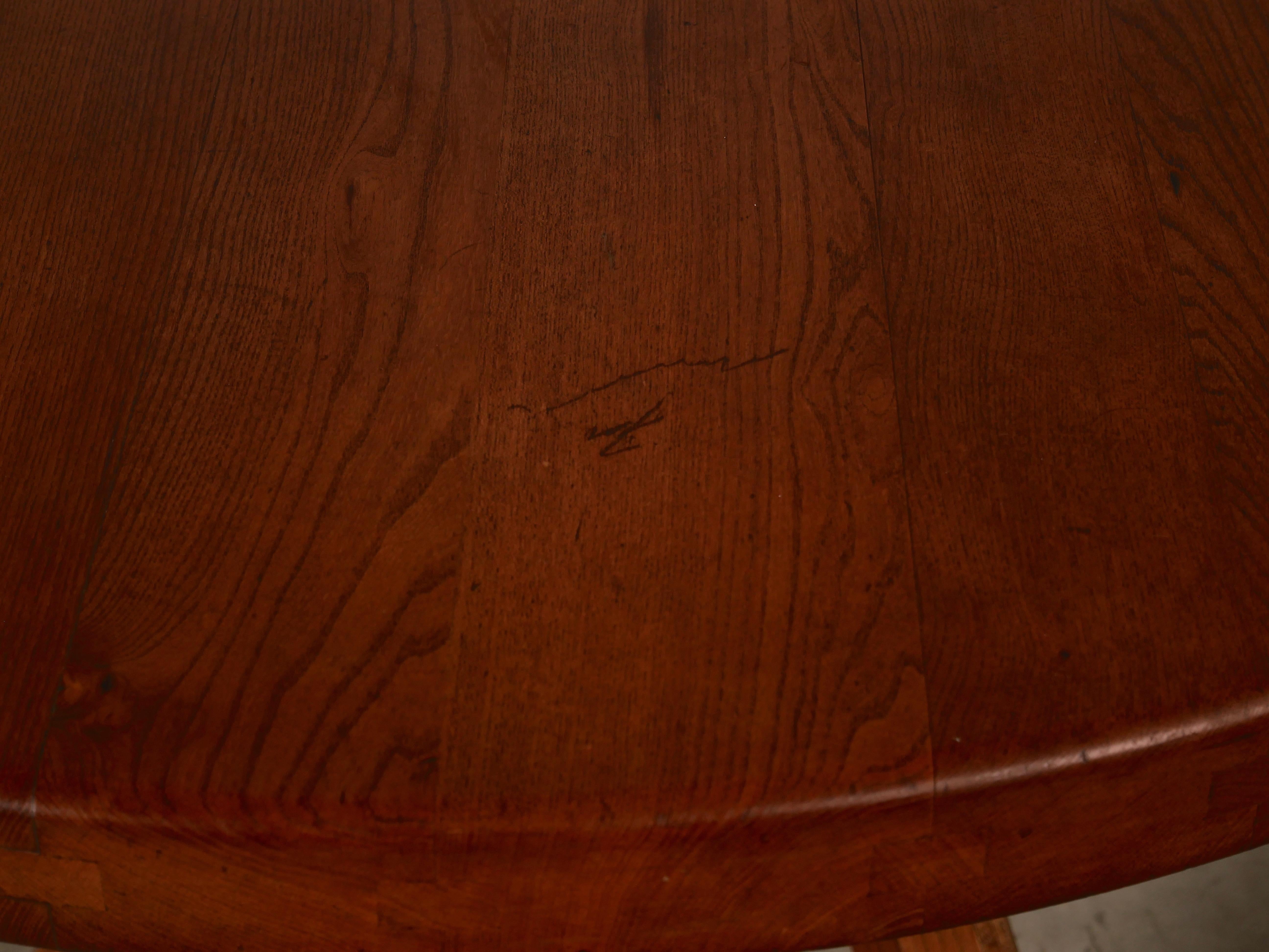 Pierre Chapo Dining Table T21 Sfax, French Solid Elm, France, 1970 4