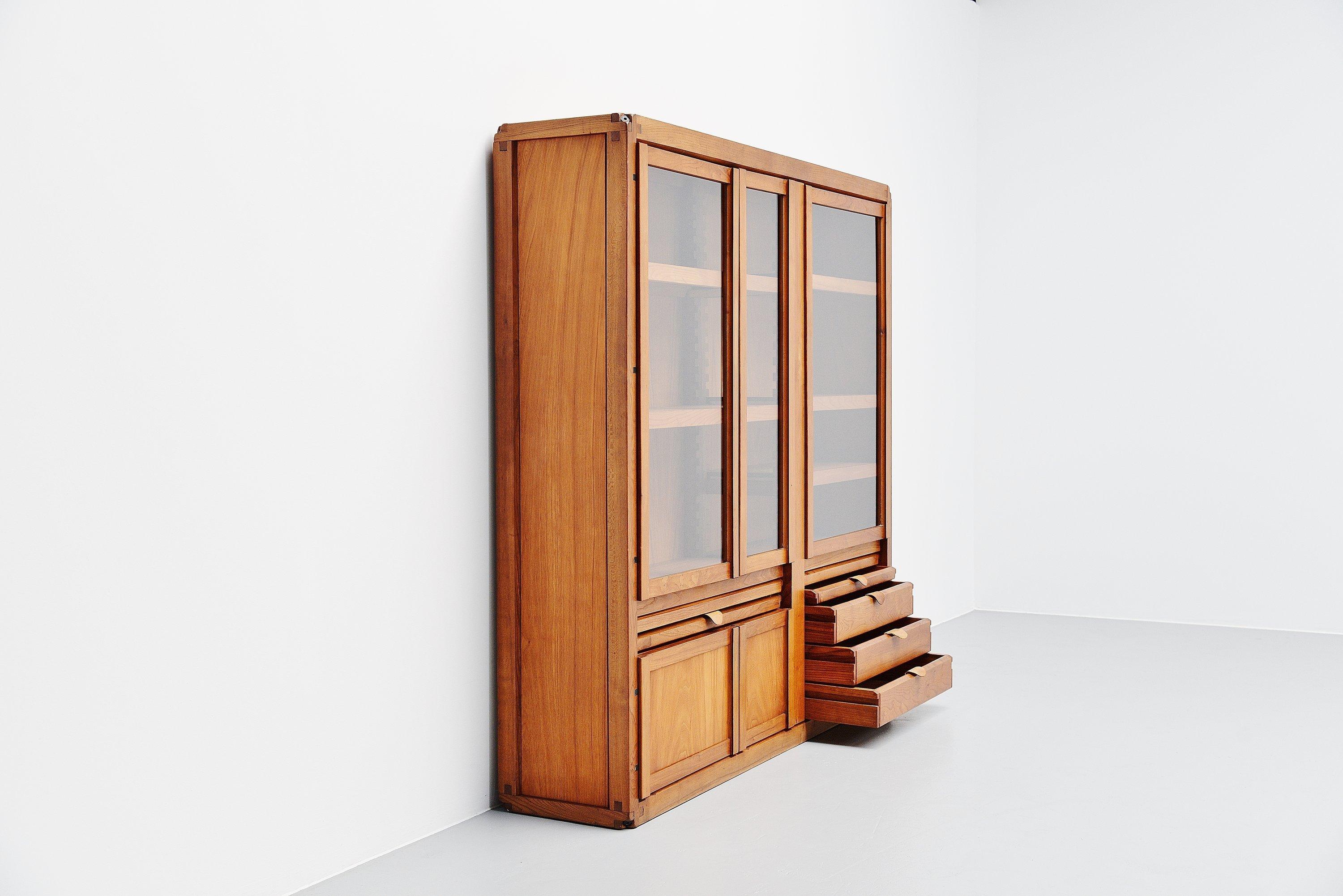 Mid-20th Century Pierre Chapo Display Cabinet in Elm France, 1960