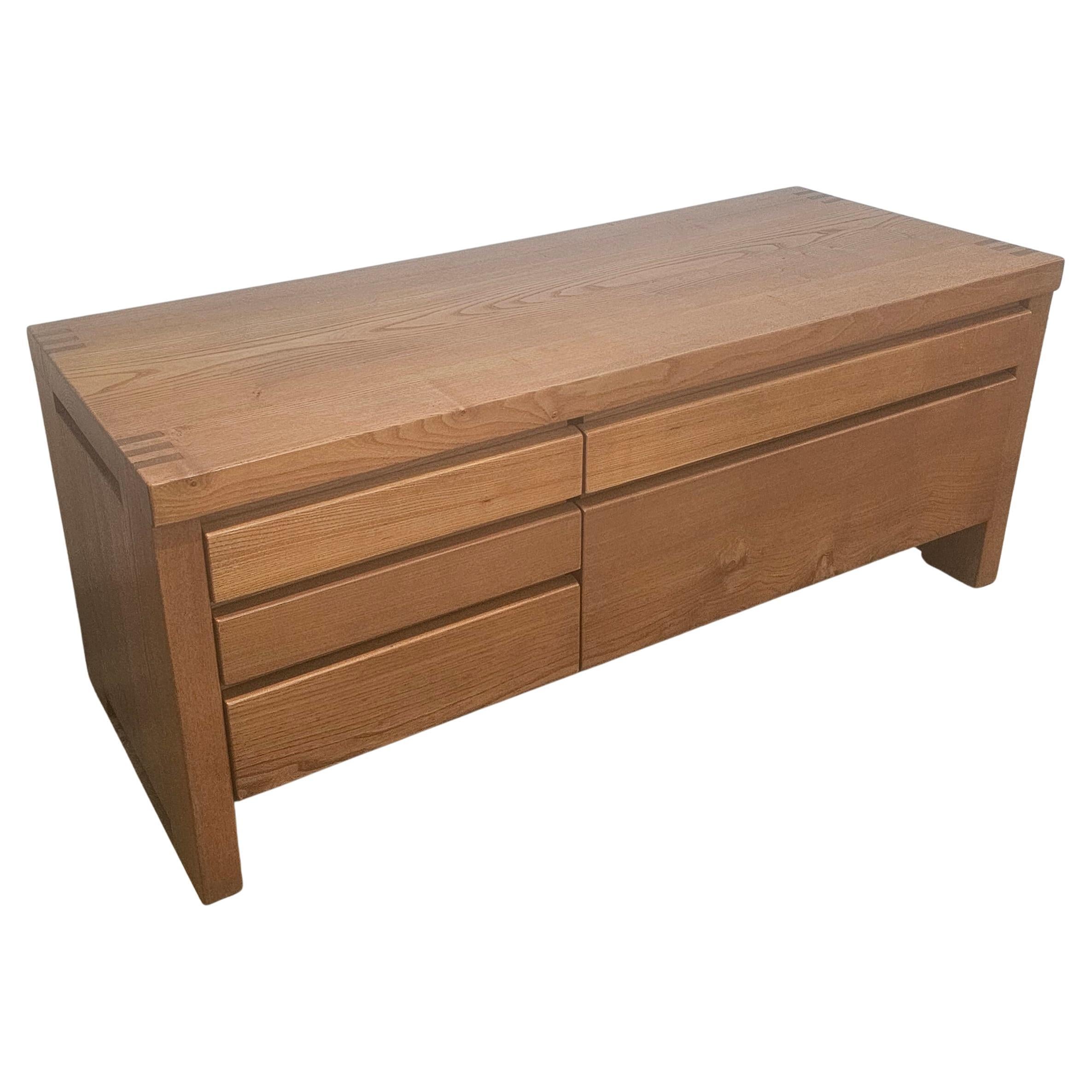 Meuble de rangement Pierre Chapo modèle r14, fabriqué en France