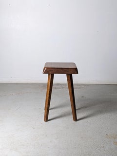 Pierre Chapo Early S01 Stool in Solid Oak Wood, France, 1962