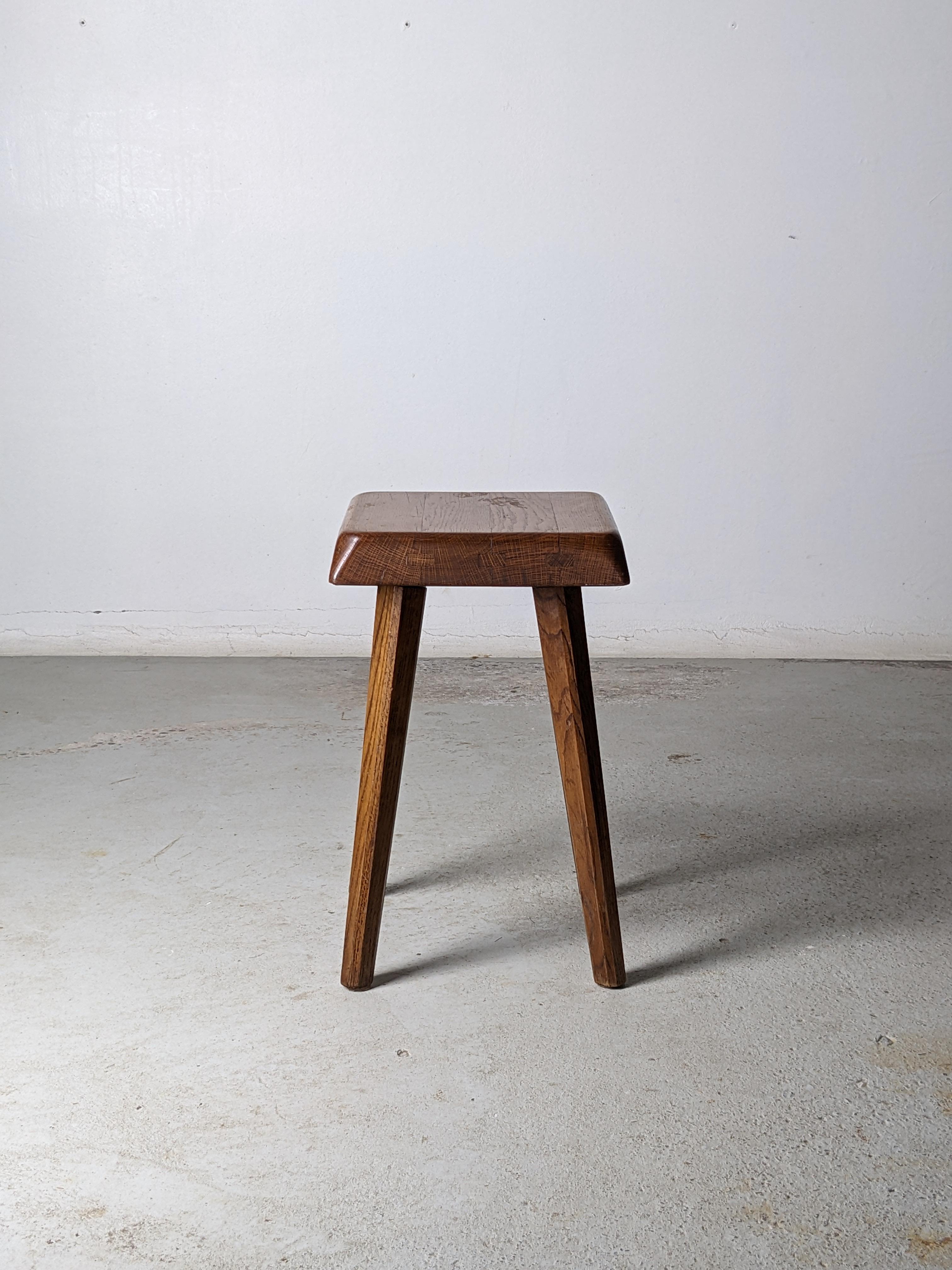 Pierre Chapo four legged wood stool.
Model S01A (