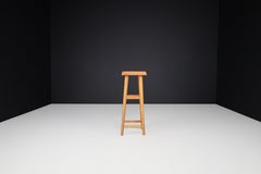 Pierre Chapo, Elm Bar Stool S-01-C France, 1960