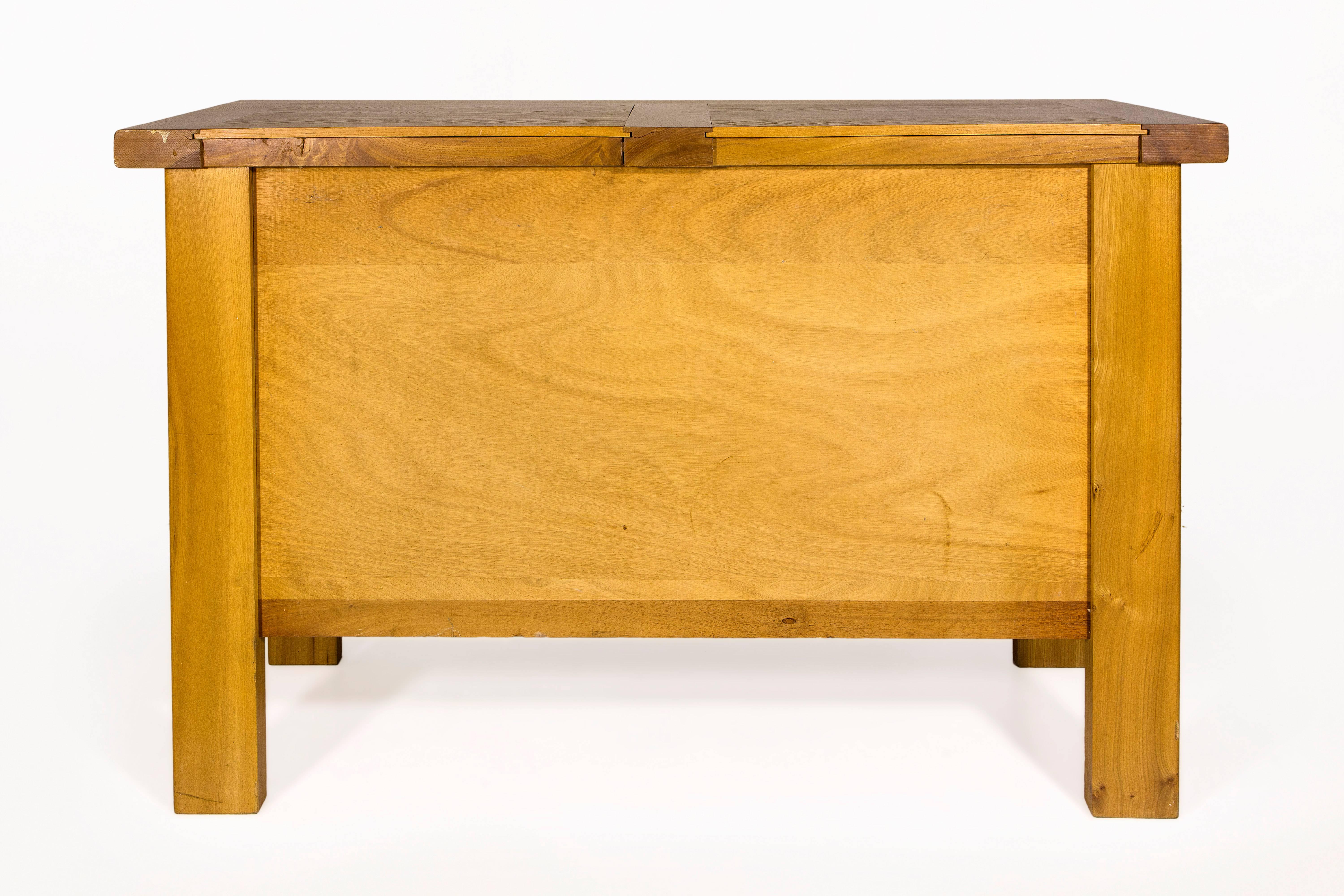 French Pierre Chapo Elm Chest of Drawers for Maison Regain, circa 1970, France