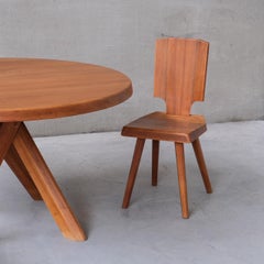Table de salle à manger Pierre Chapo Elm Mid-Century T21B