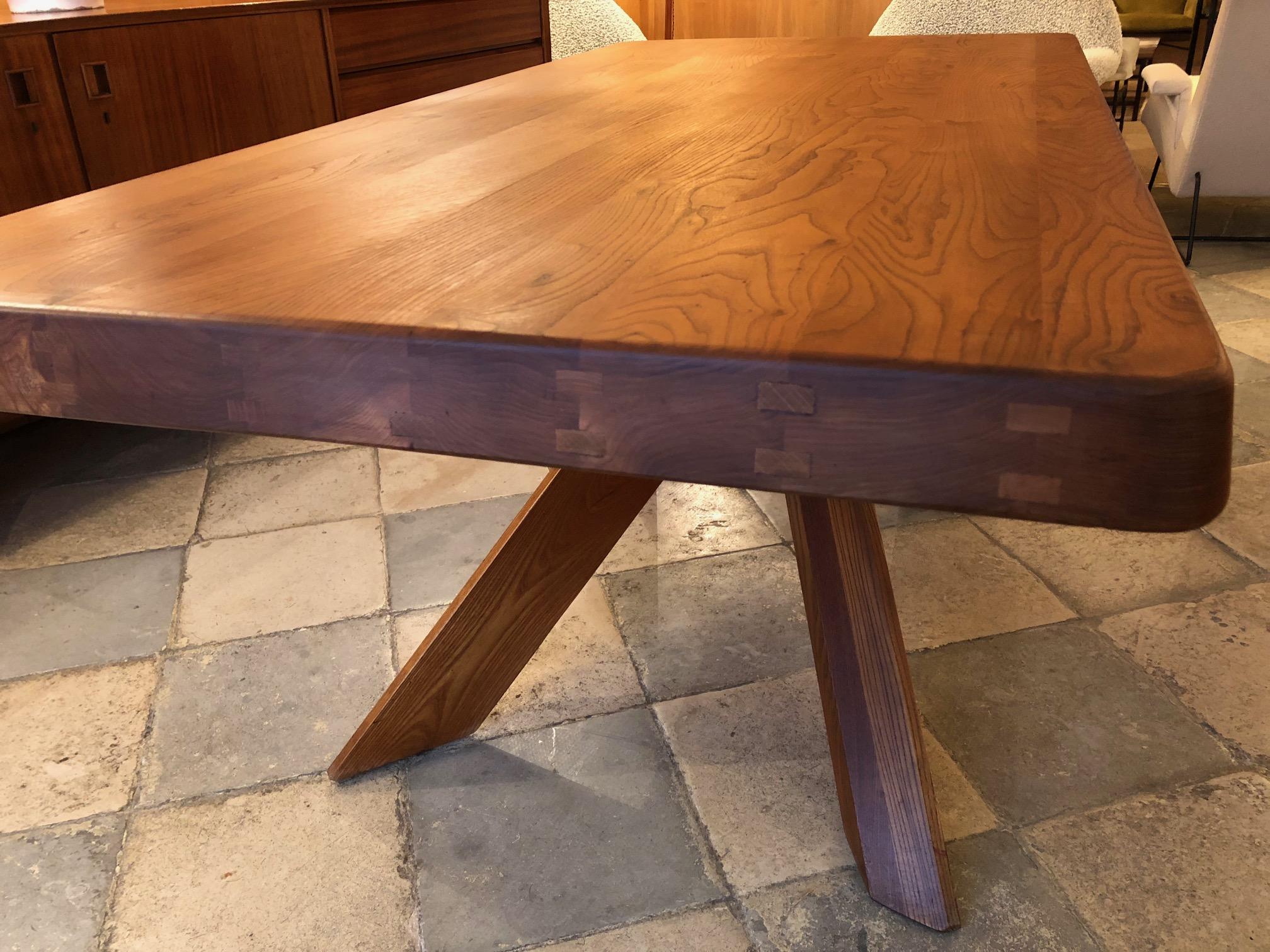 Pierre Chapo Elm Table In Good Condition In Paris, FR